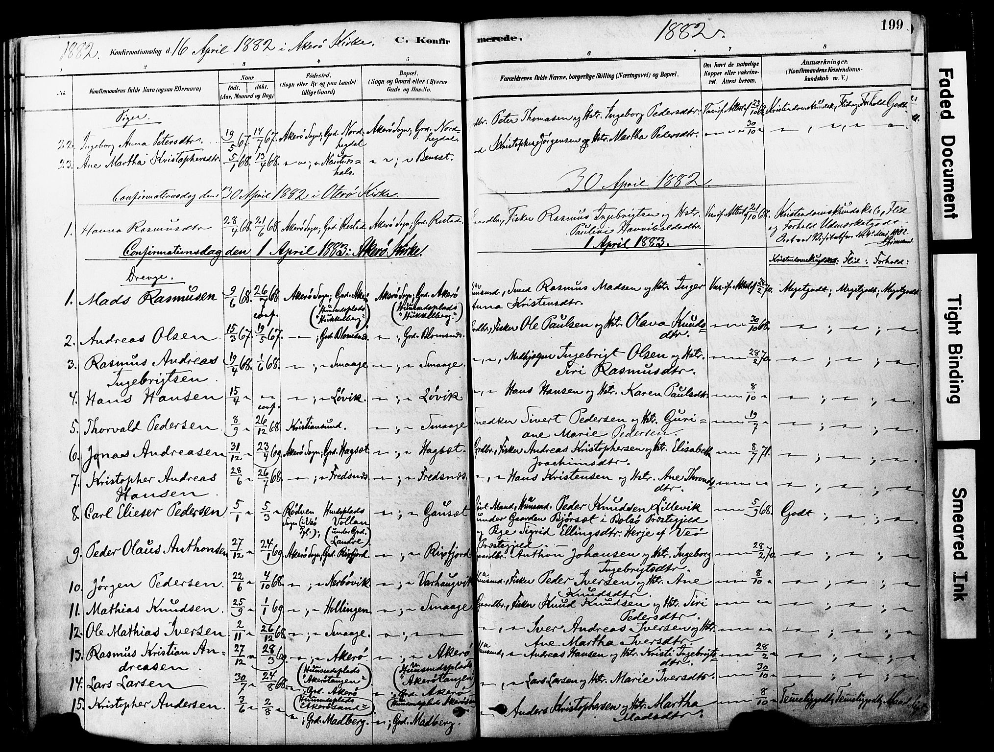 Ministerialprotokoller, klokkerbøker og fødselsregistre - Møre og Romsdal, SAT/A-1454/560/L0721: Parish register (official) no. 560A05, 1878-1917, p. 199