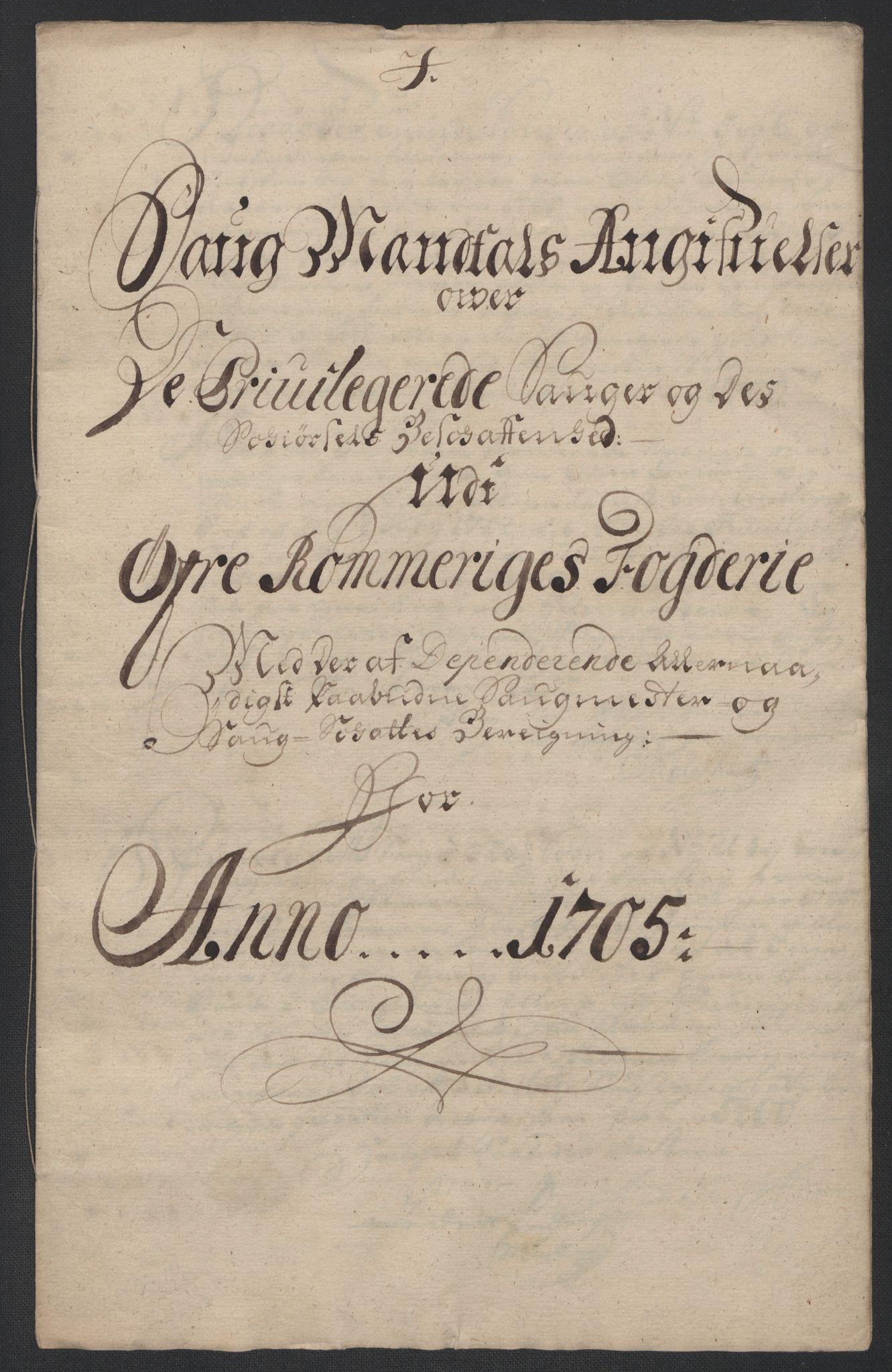 Rentekammeret inntil 1814, Reviderte regnskaper, Fogderegnskap, AV/RA-EA-4092/R12/L0717: Fogderegnskap Øvre Romerike, 1704-1705, p. 394