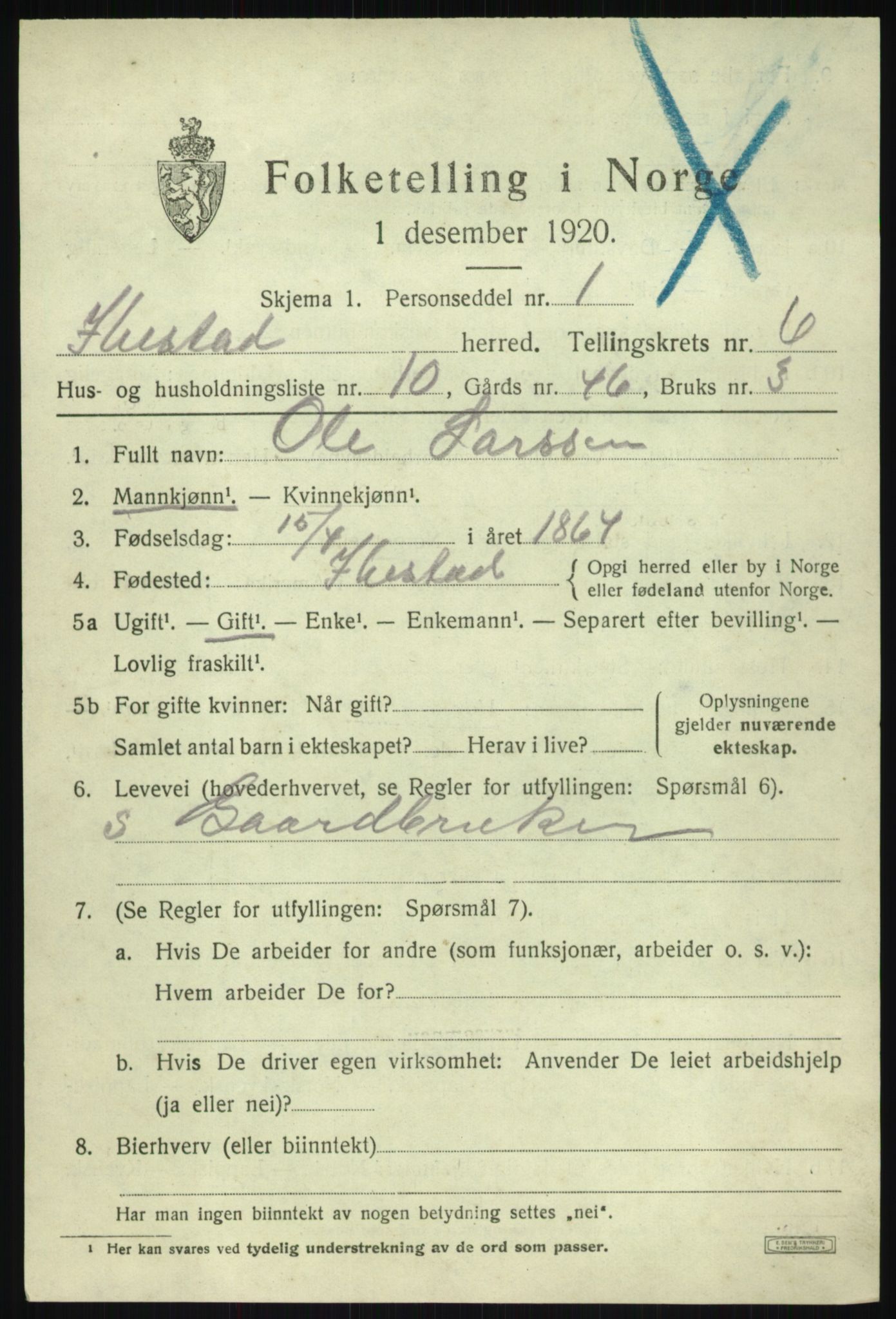 SATØ, 1920 census for Ibestad, 1920, p. 4107