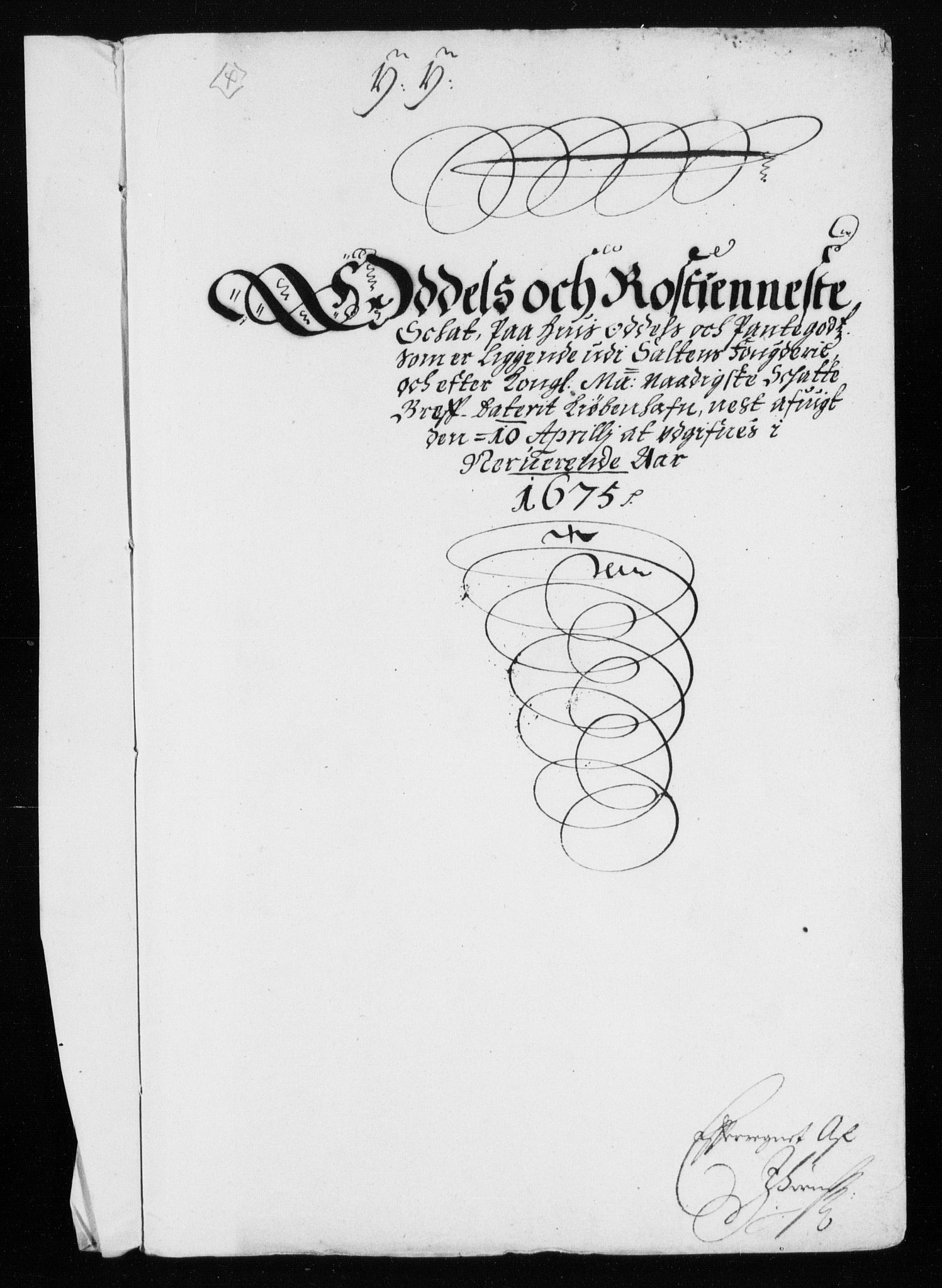 Rentekammeret inntil 1814, Reviderte regnskaper, Stiftamtstueregnskaper, Trondheim stiftamt og Nordland amt, RA/EA-6044/R/Rh/L0005: Nordland amt, 1675