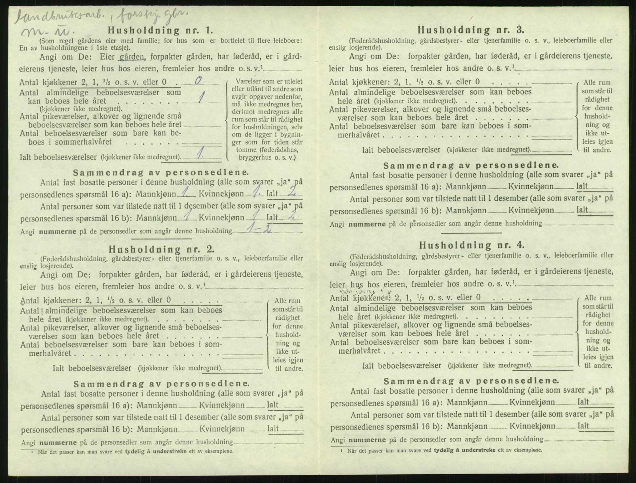 SAT, 1920 census for Bolsøy, 1920, p. 1304