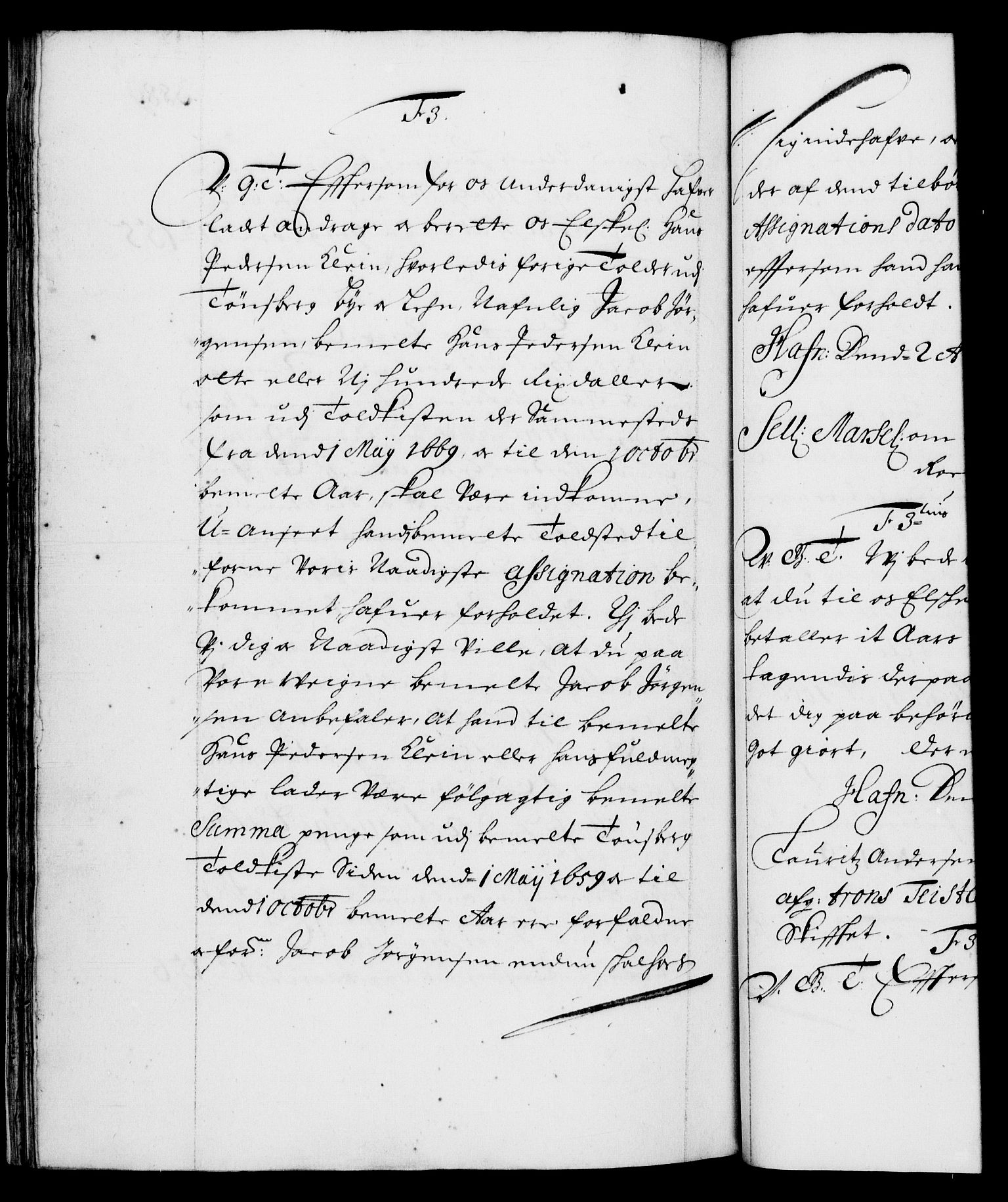 Danske Kanselli 1572-1799, AV/RA-EA-3023/F/Fc/Fca/Fcab/L0010: Norske tegnelser (mikrofilm), 1657-1660, p. 287b