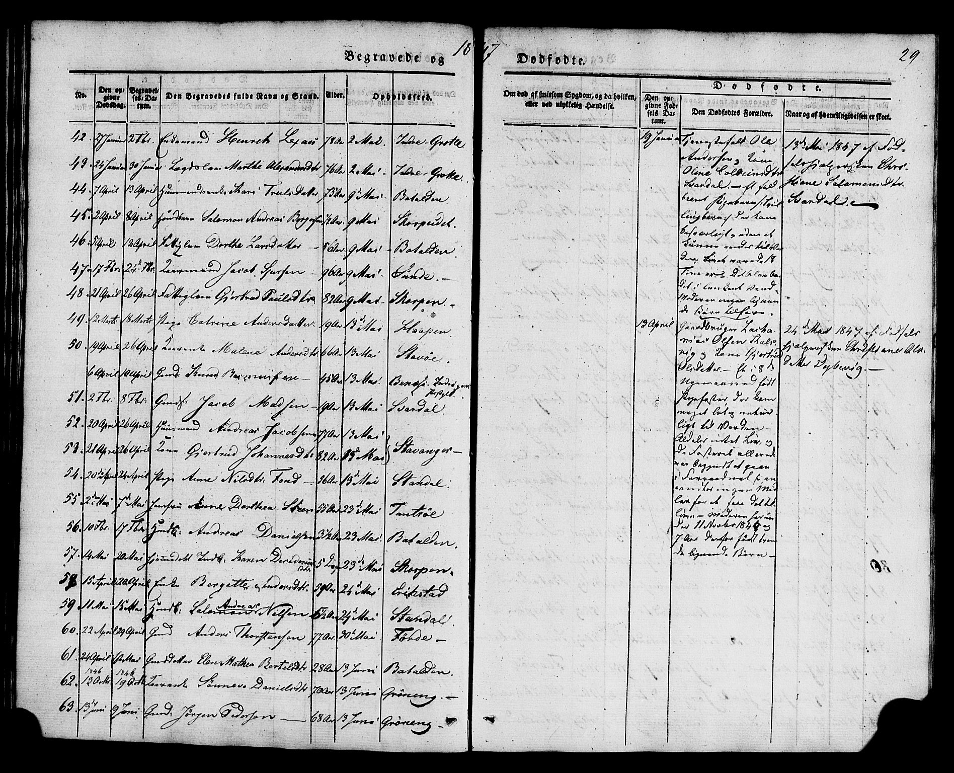 Kinn sokneprestembete, AV/SAB-A-80801/H/Haa/Haaa/L0011: Parish register (official) no. A 11, 1841-1855, p. 29