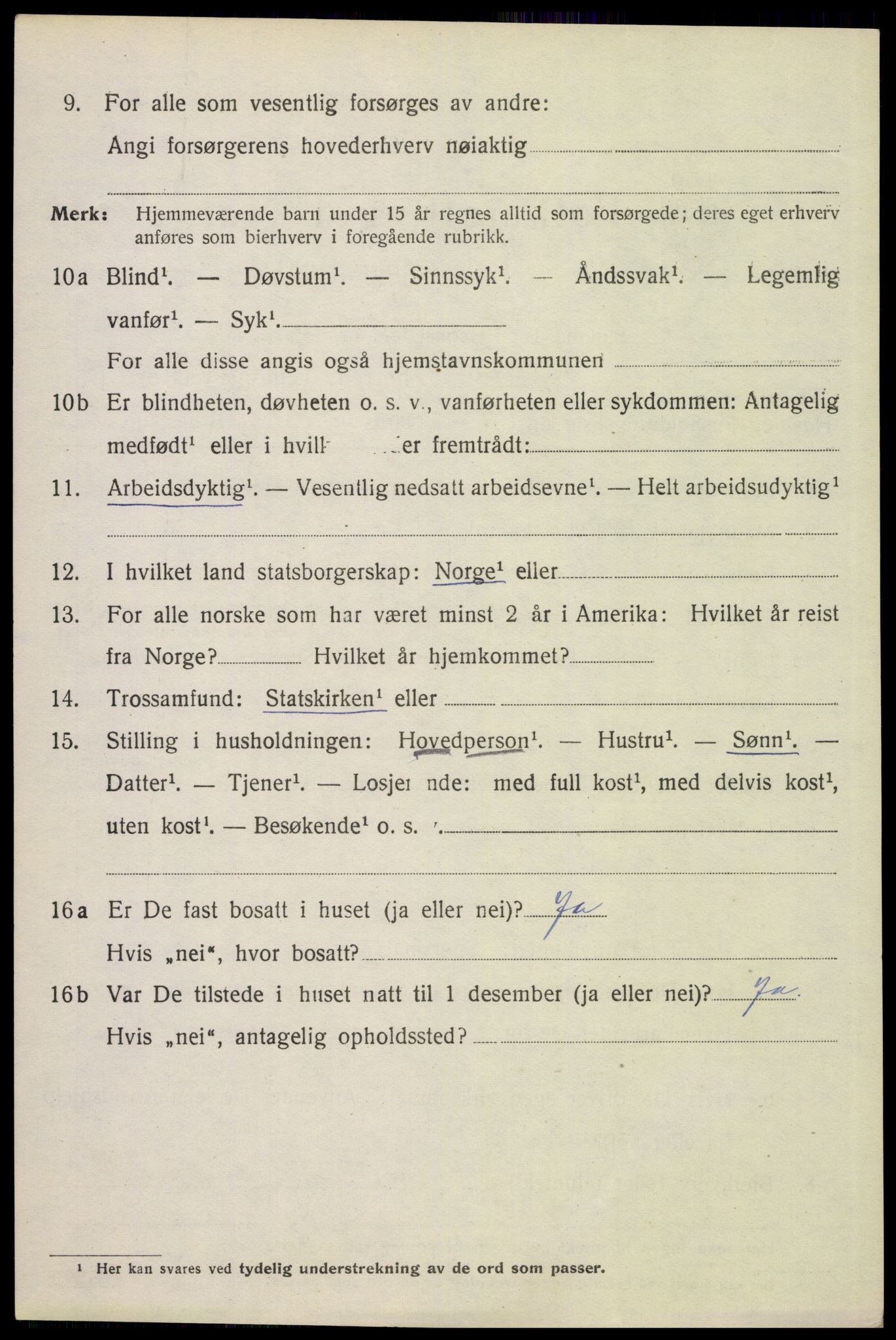 SAH, 1920 census for Åsnes, 1920, p. 11449