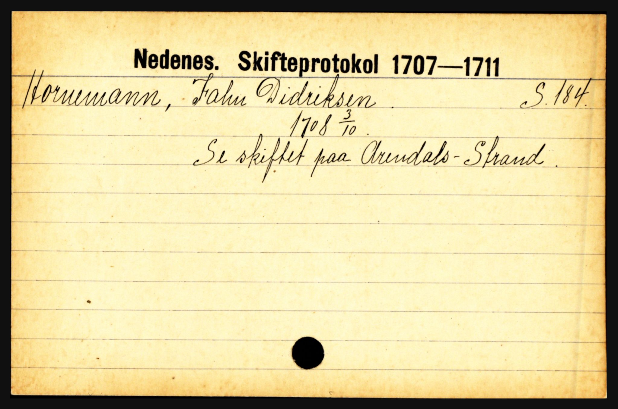 Nedenes sorenskriveri før 1824, AV/SAK-1221-0007/H, p. 12943