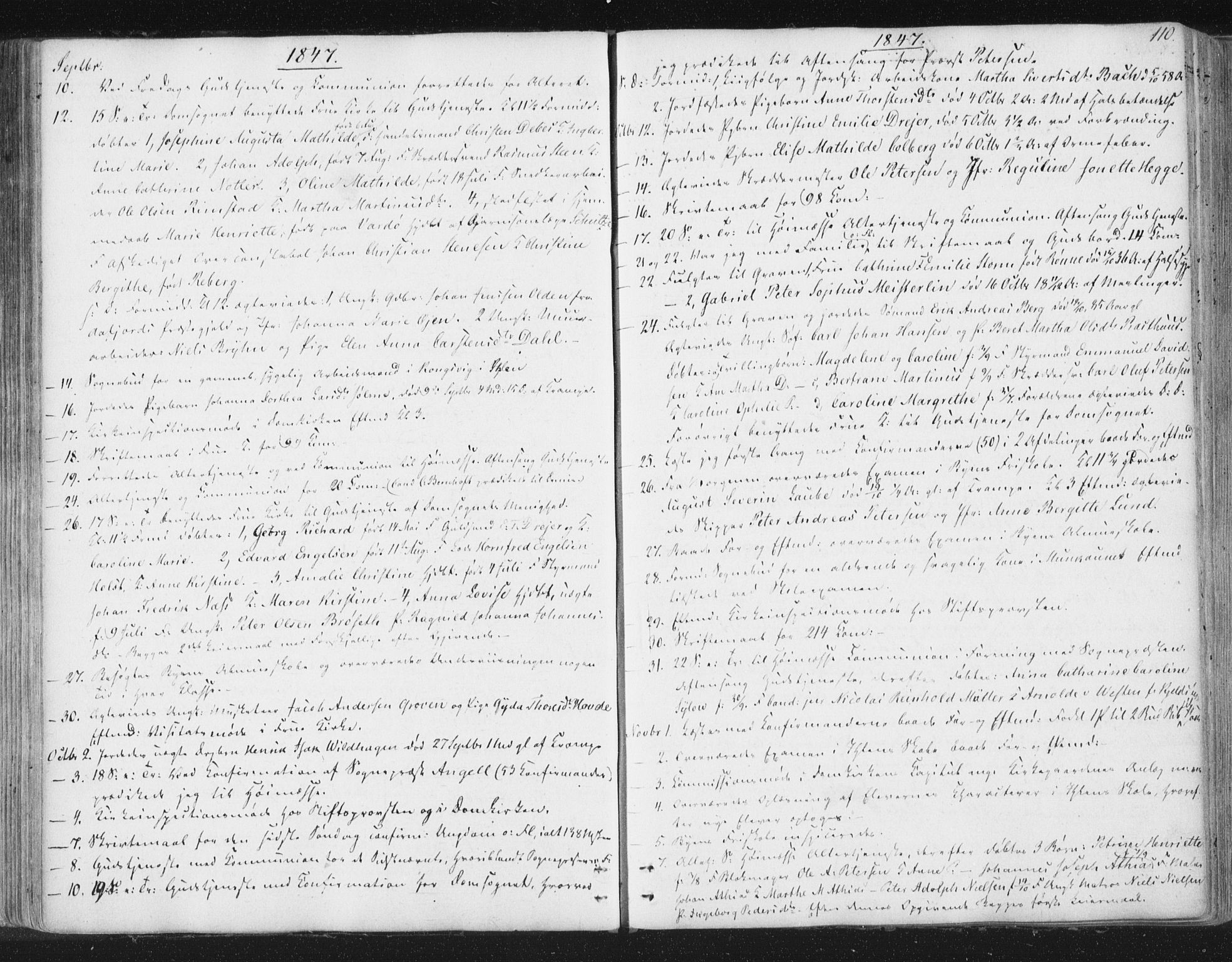 Ministerialprotokoller, klokkerbøker og fødselsregistre - Sør-Trøndelag, SAT/A-1456/602/L0127: Curate's parish register no. 602B01, 1821-1875, p. 110