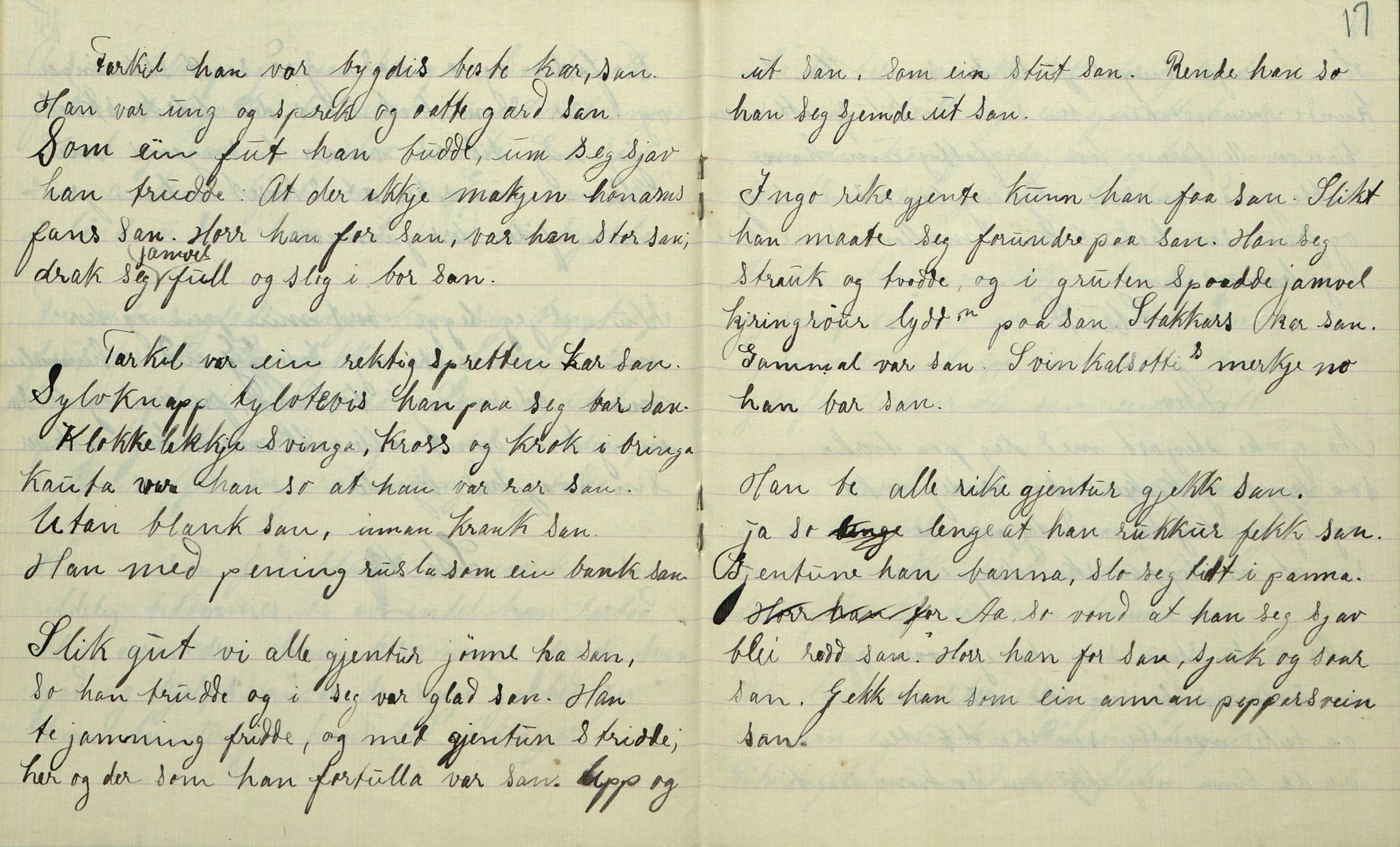 Rikard Berge, TEMU/TGM-A-1003/F/L0007/0048: 251-299 / 298 Oppskrifter av Nils O. Dalen, Øvre Bø, 1914-1919, p. 16-17