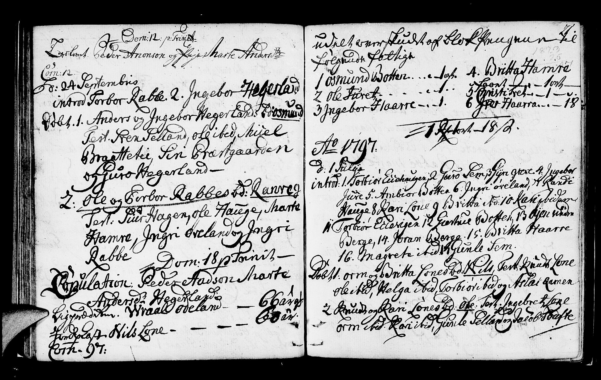 Røldal sokneprestembete, SAB/A-100247: Parish register (official) no. A 1, 1780-1816, p. 21