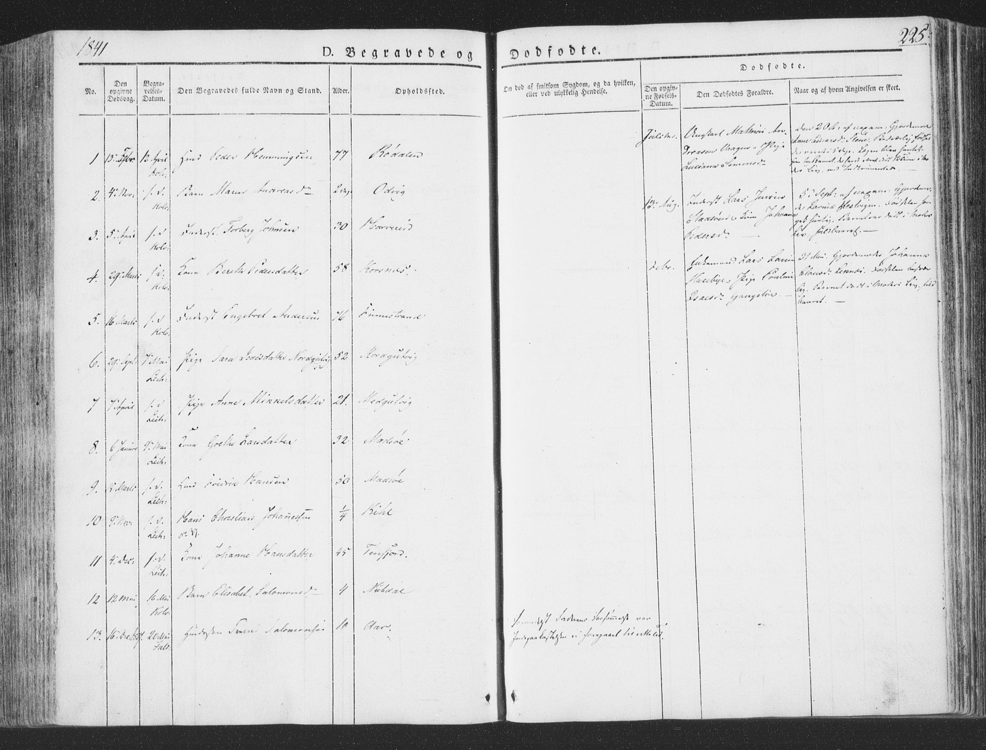 Ministerialprotokoller, klokkerbøker og fødselsregistre - Nord-Trøndelag, SAT/A-1458/780/L0639: Parish register (official) no. 780A04, 1830-1844, p. 225