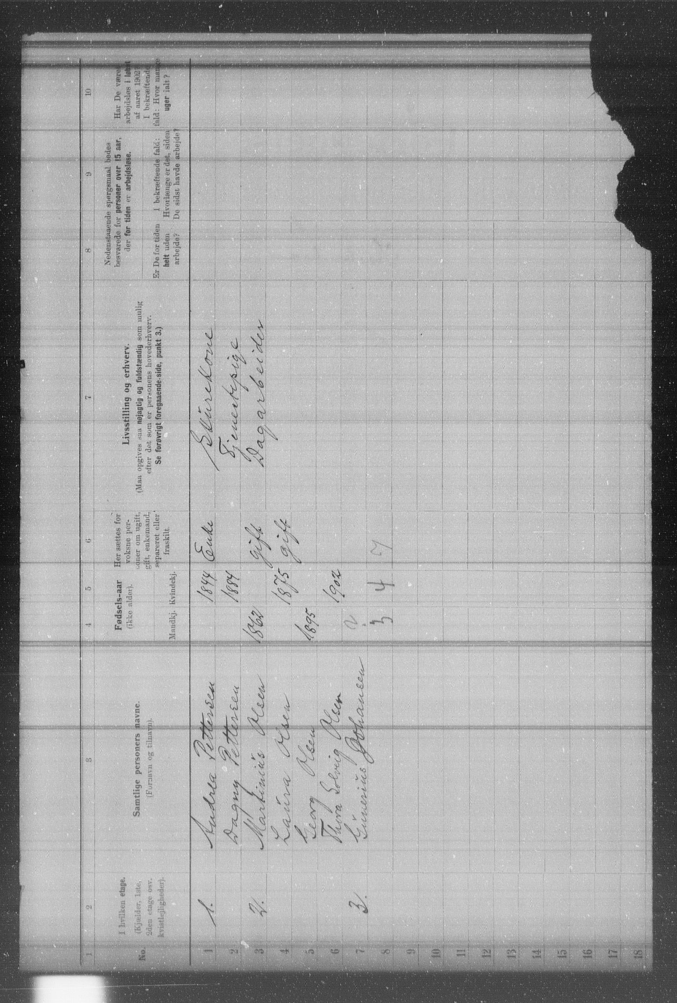 OBA, Municipal Census 1902 for Kristiania, 1902, p. 10513