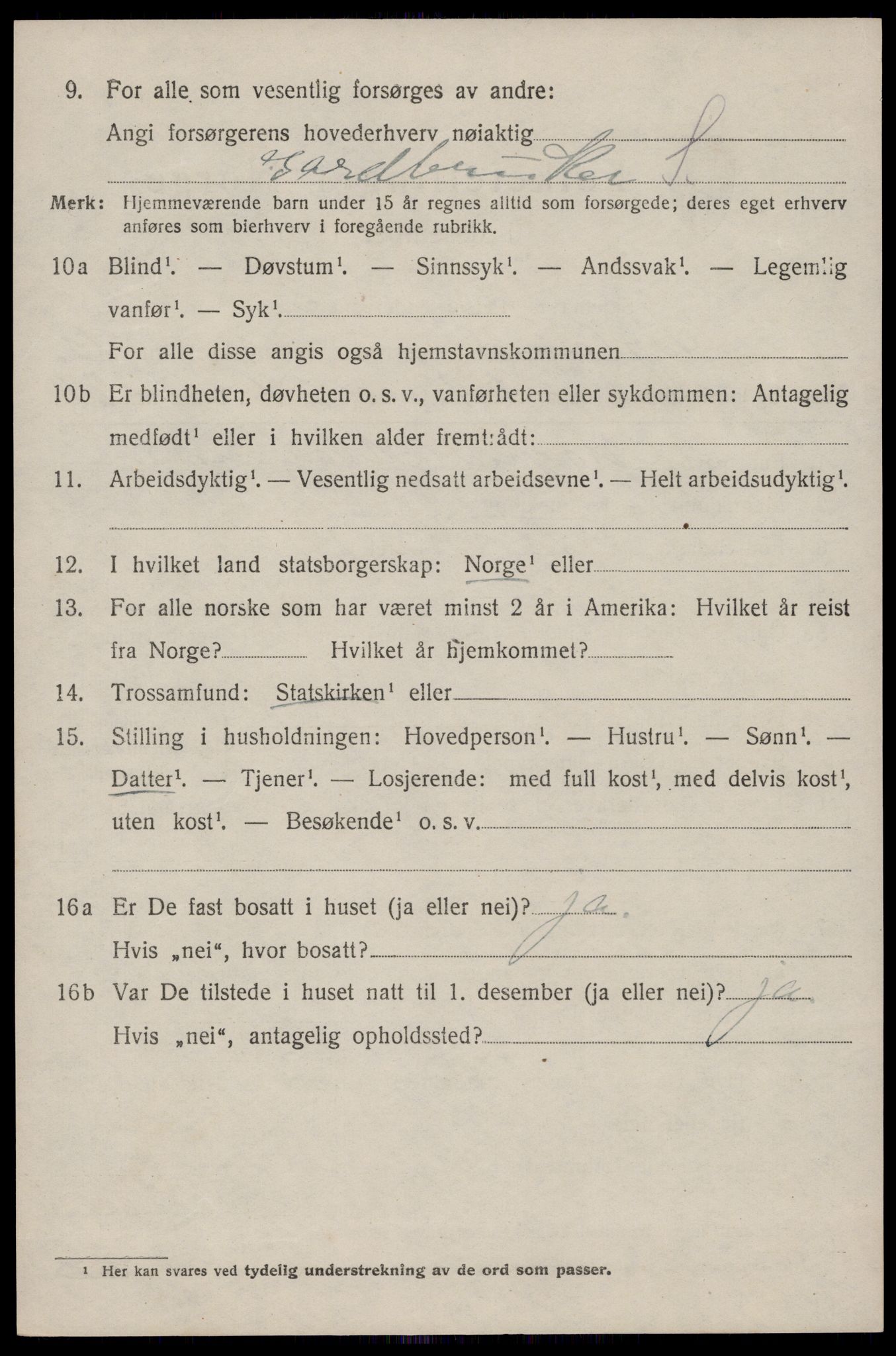 SAST, 1920 census for Høyland, 1920, p. 7829