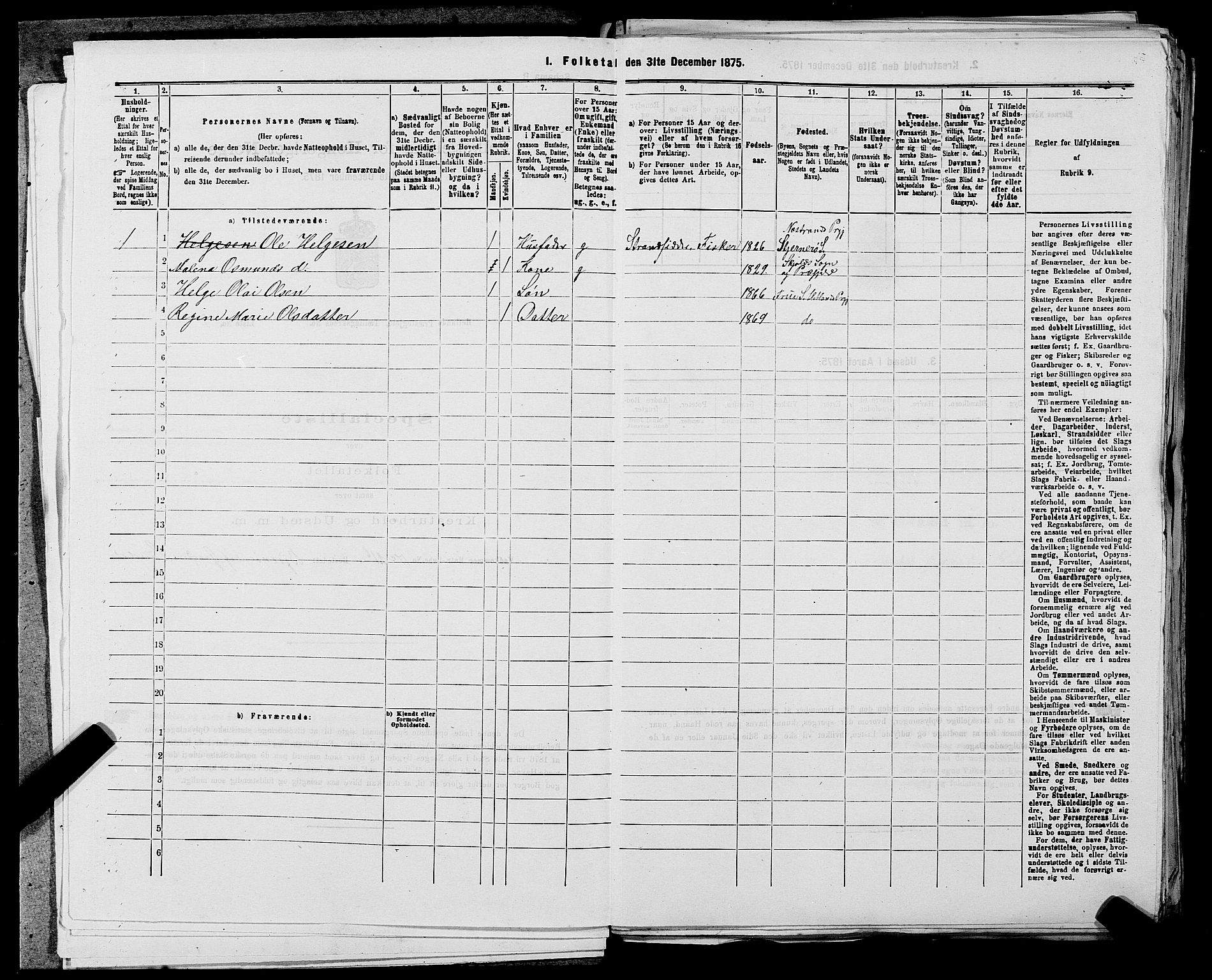 SAST, 1875 census for 1126P Hetland, 1875, p. 1061