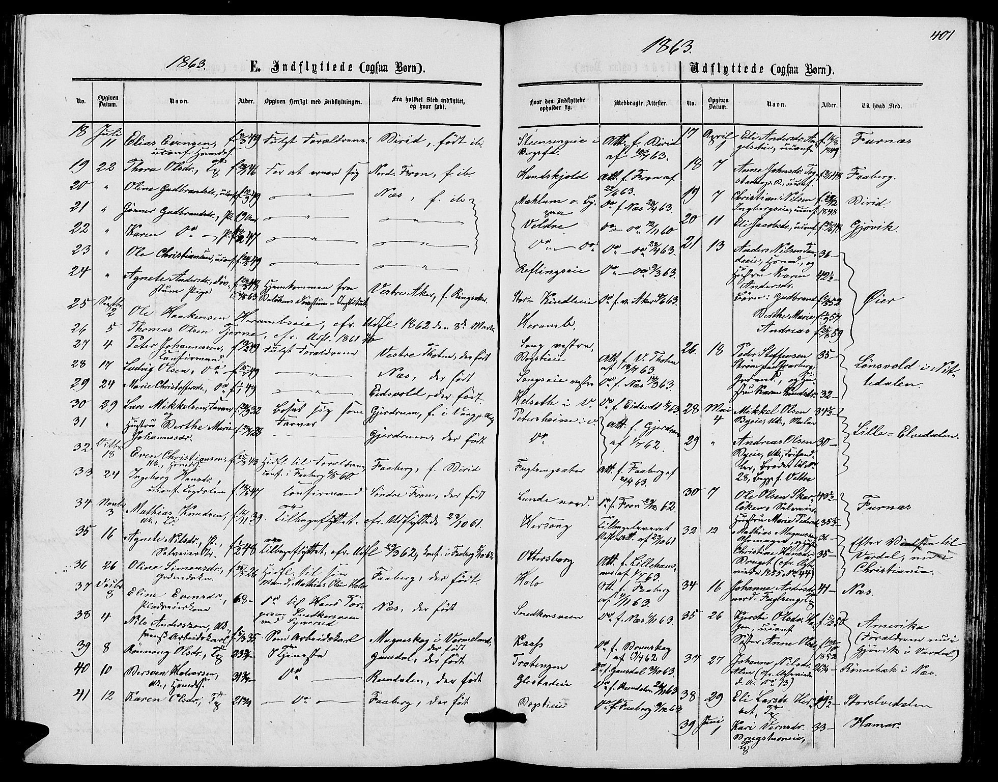 Ringsaker prestekontor, AV/SAH-PREST-014/L/La/L0007: Parish register (copy) no. 7, 1861-1869, p. 401