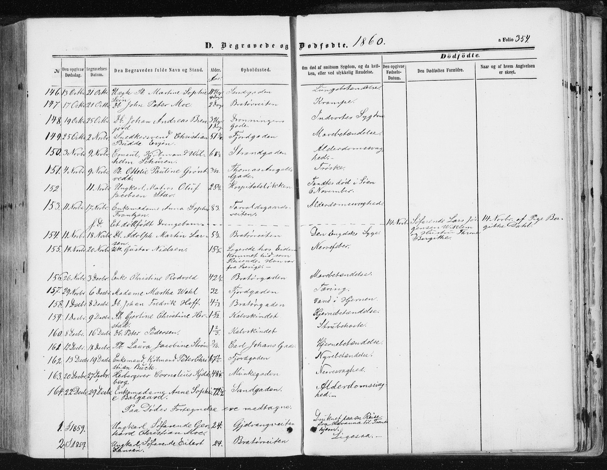 Ministerialprotokoller, klokkerbøker og fødselsregistre - Sør-Trøndelag, AV/SAT-A-1456/602/L0115: Parish register (official) no. 602A13, 1860-1872, p. 354