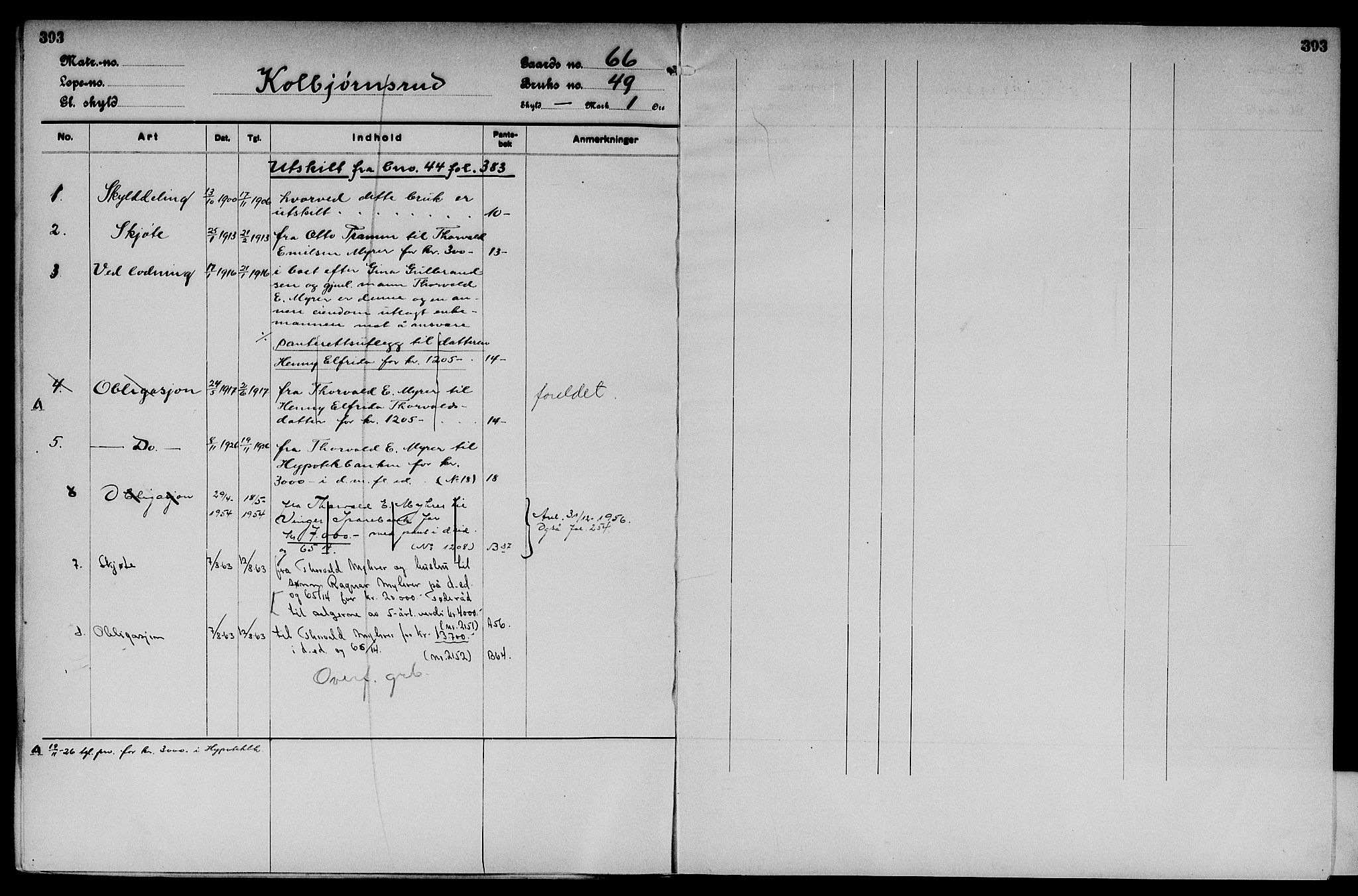 Vinger og Odal sorenskriveri, SAH/TING-022/H/Ha/Hac/Hacc/L0010: Mortgage register no. 3.10, 1923, p. 393