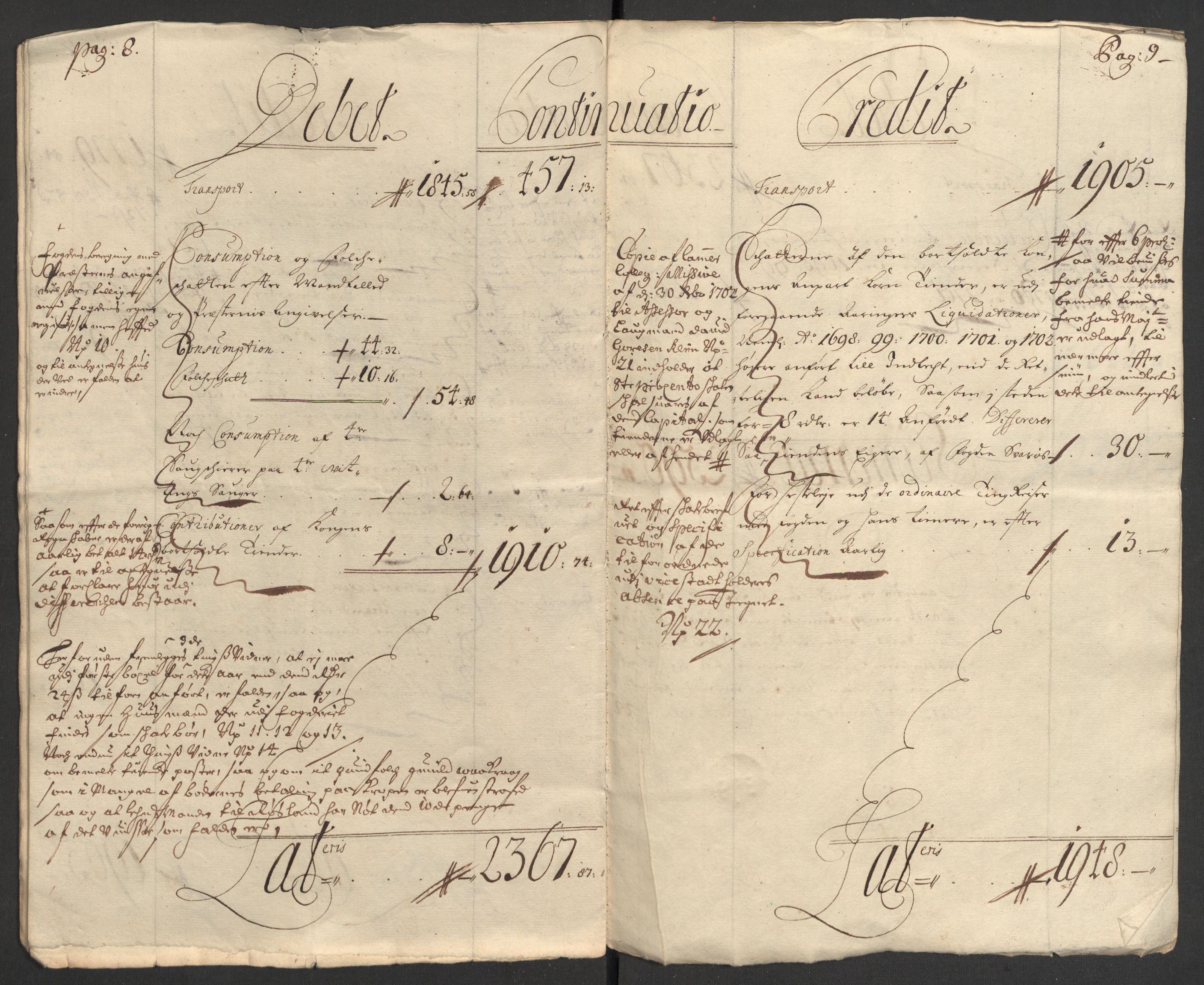 Rentekammeret inntil 1814, Reviderte regnskaper, Fogderegnskap, RA/EA-4092/R24/L1581: Fogderegnskap Numedal og Sandsvær, 1703, p. 13