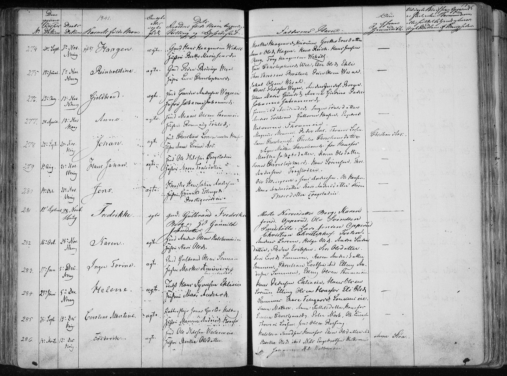 Norderhov kirkebøker, SAKO/A-237/F/Fa/L0010: Parish register (official) no. 10, 1837-1847, p. 75