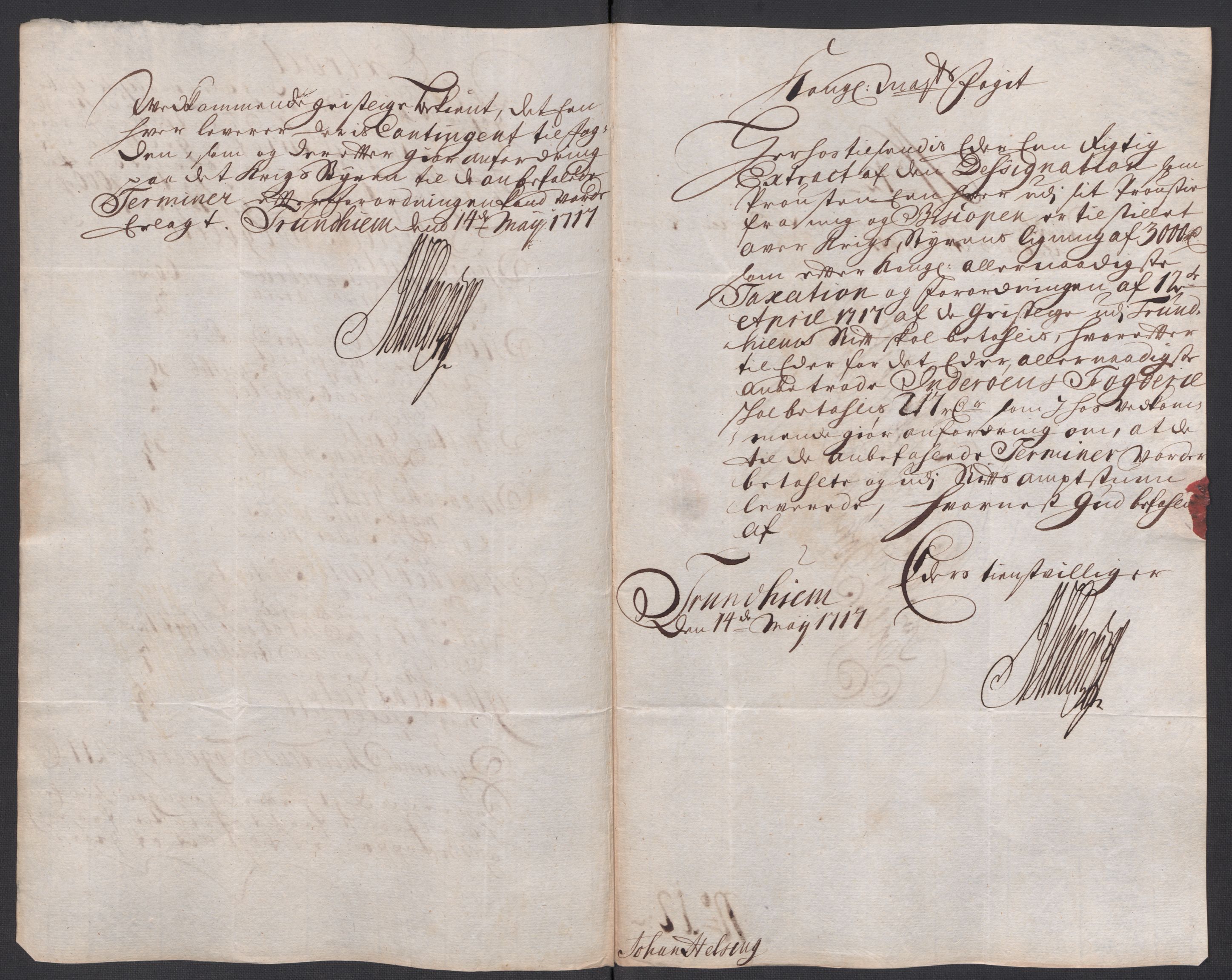 Rentekammeret inntil 1814, Reviderte regnskaper, Fogderegnskap, AV/RA-EA-4092/R63/L4325: Fogderegnskap Inderøy, 1717, p. 169