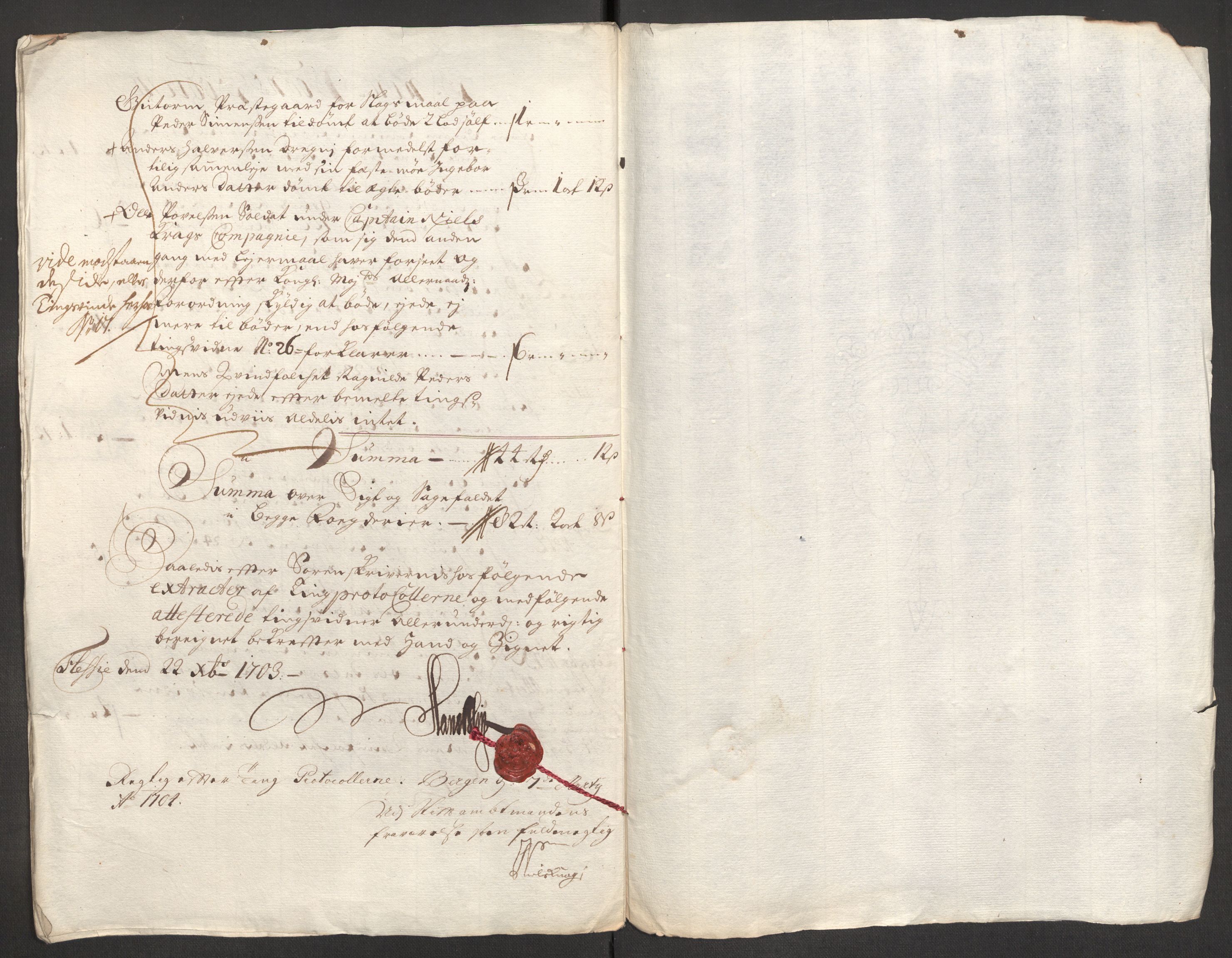 Rentekammeret inntil 1814, Reviderte regnskaper, Fogderegnskap, AV/RA-EA-4092/R52/L3313: Fogderegnskap Sogn, 1703-1704, p. 142