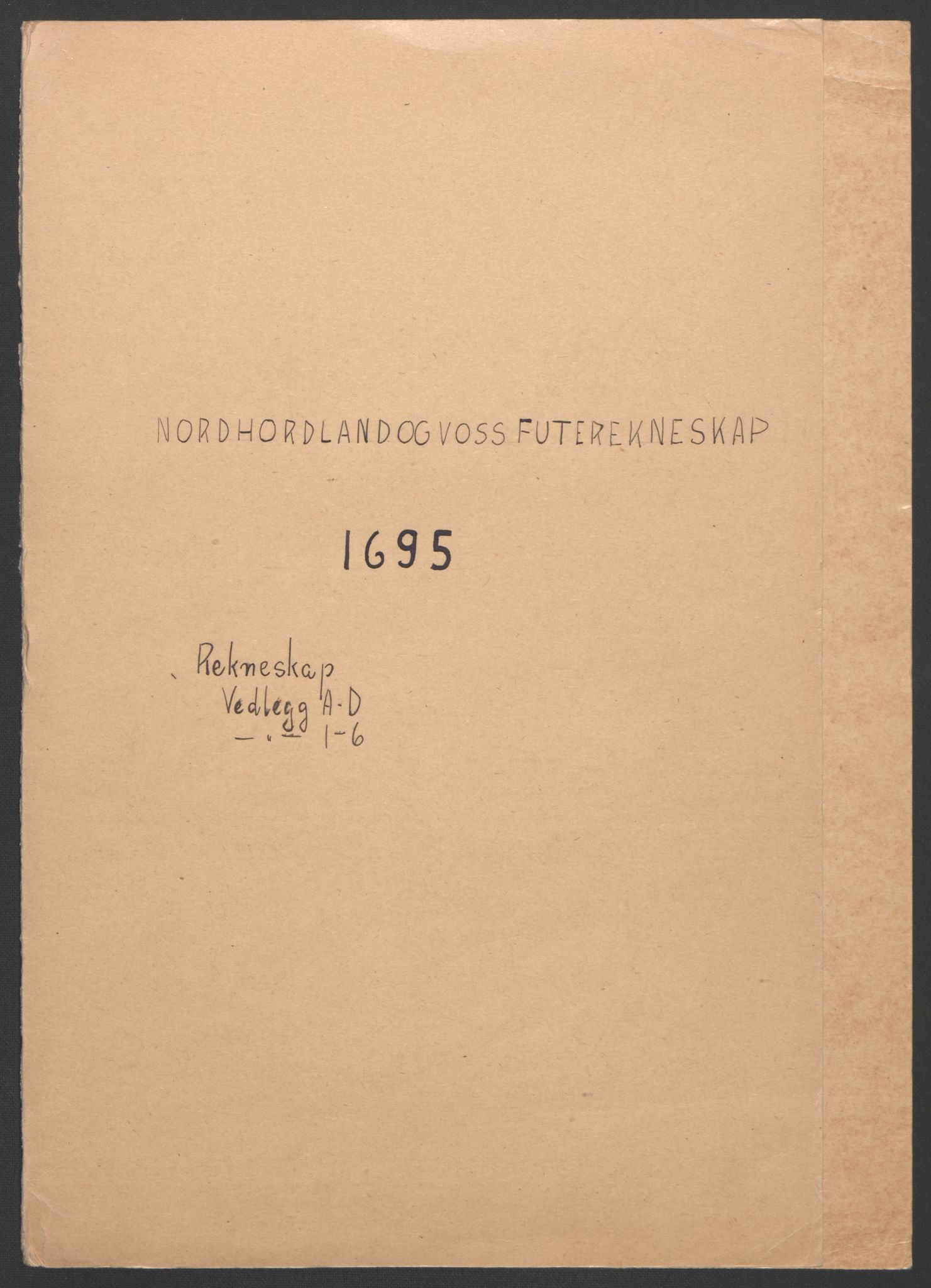 Rentekammeret inntil 1814, Reviderte regnskaper, Fogderegnskap, RA/EA-4092/R51/L3183: Fogderegnskap Nordhordland og Voss, 1695-1697, p. 2