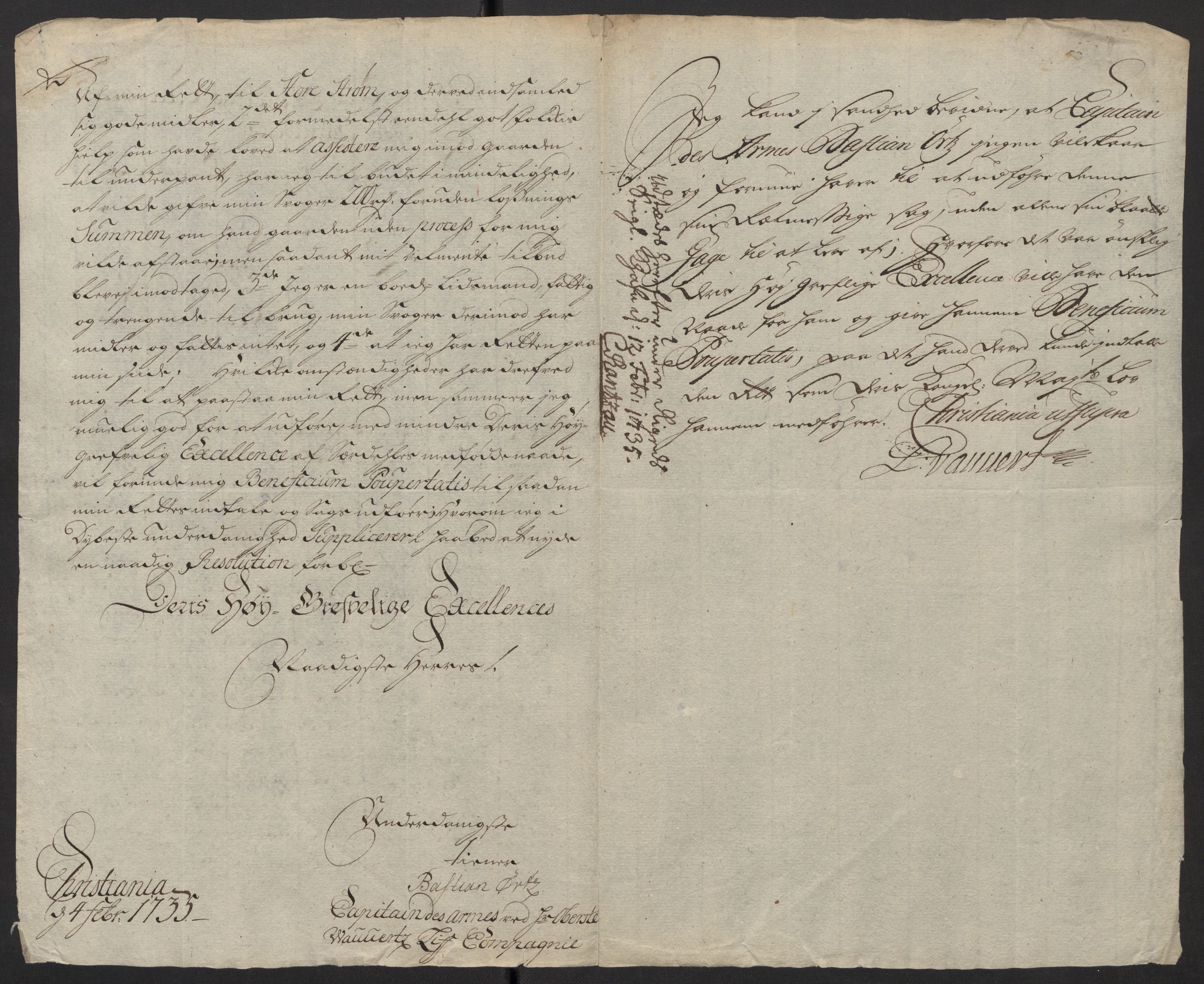 Stattholderembetet 1572-1771, AV/RA-EA-2870/Ef/L0108: Brev fra embetsmenn og andre, 1735-1736, p. 8