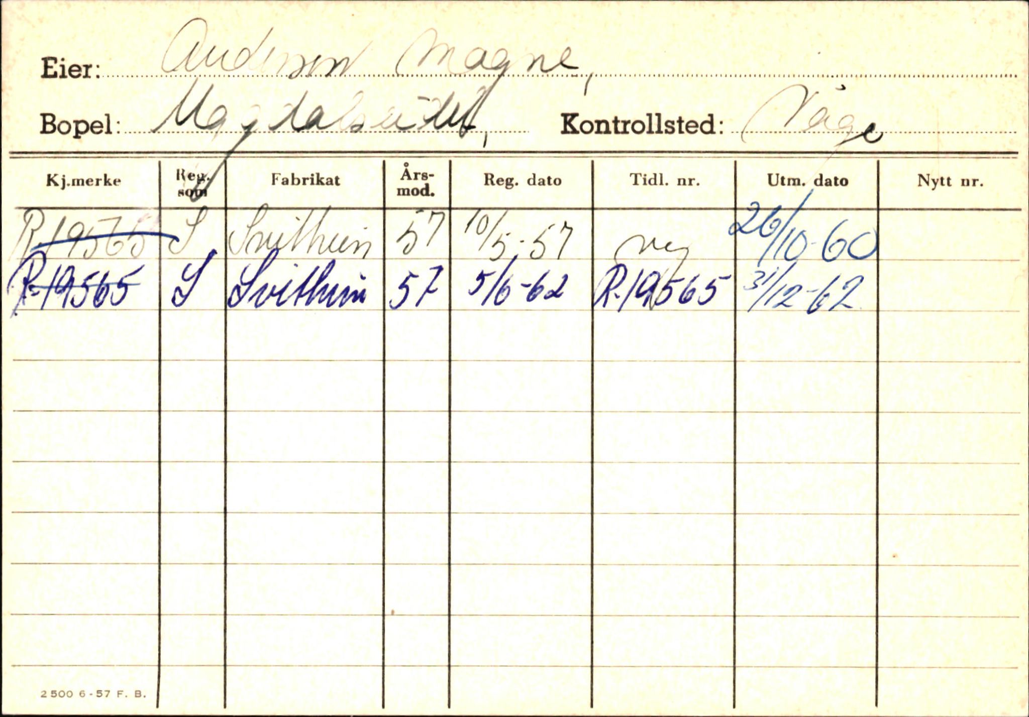 Statens vegvesen, Hordaland vegkontor, AV/SAB-A-5201/2/Ha/L0002: R-eierkort A, 1920-1971, p. 5