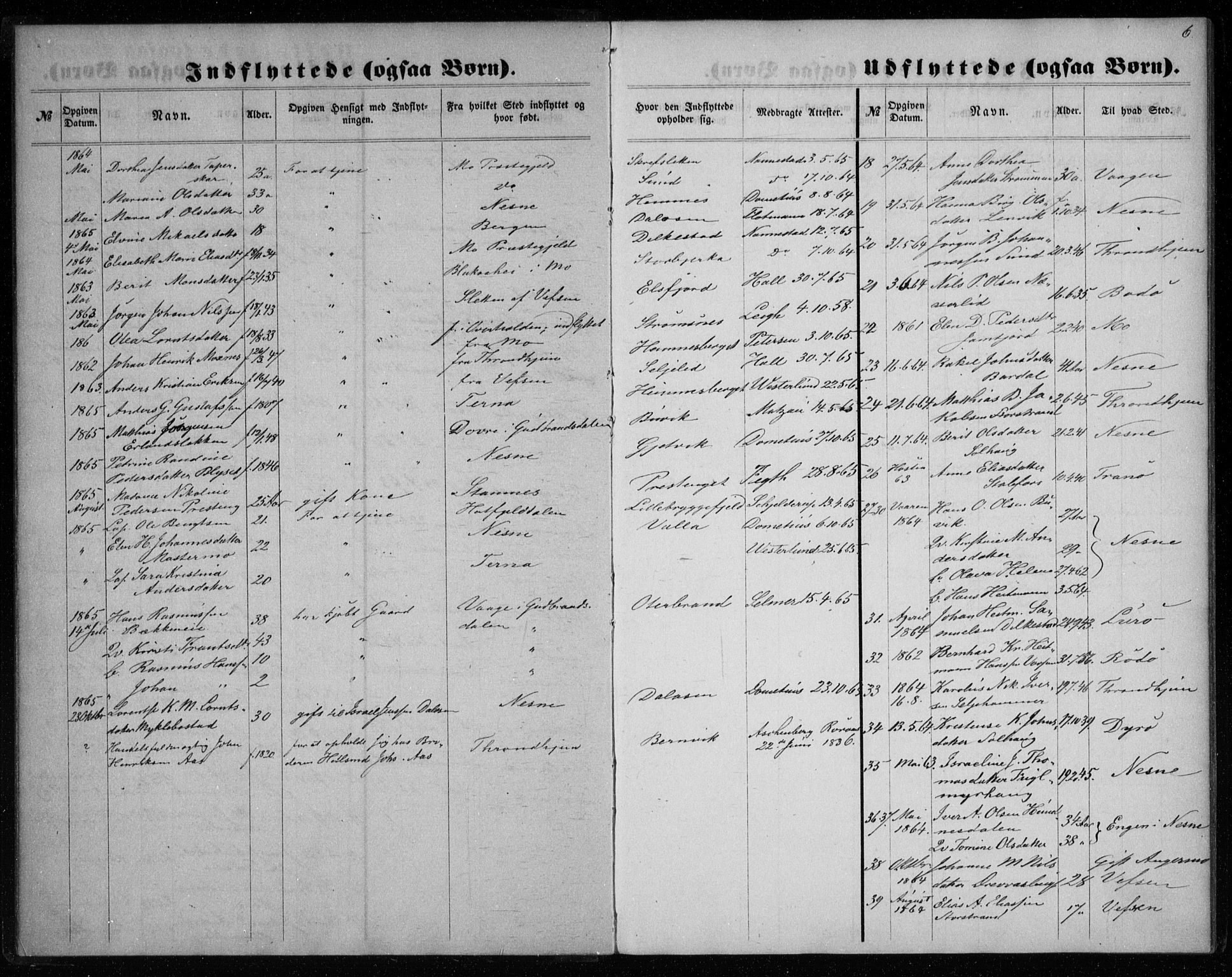 Ministerialprotokoller, klokkerbøker og fødselsregistre - Nordland, AV/SAT-A-1459/825/L0360: Parish register (official) no. 825A14, 1860-1886, p. 6