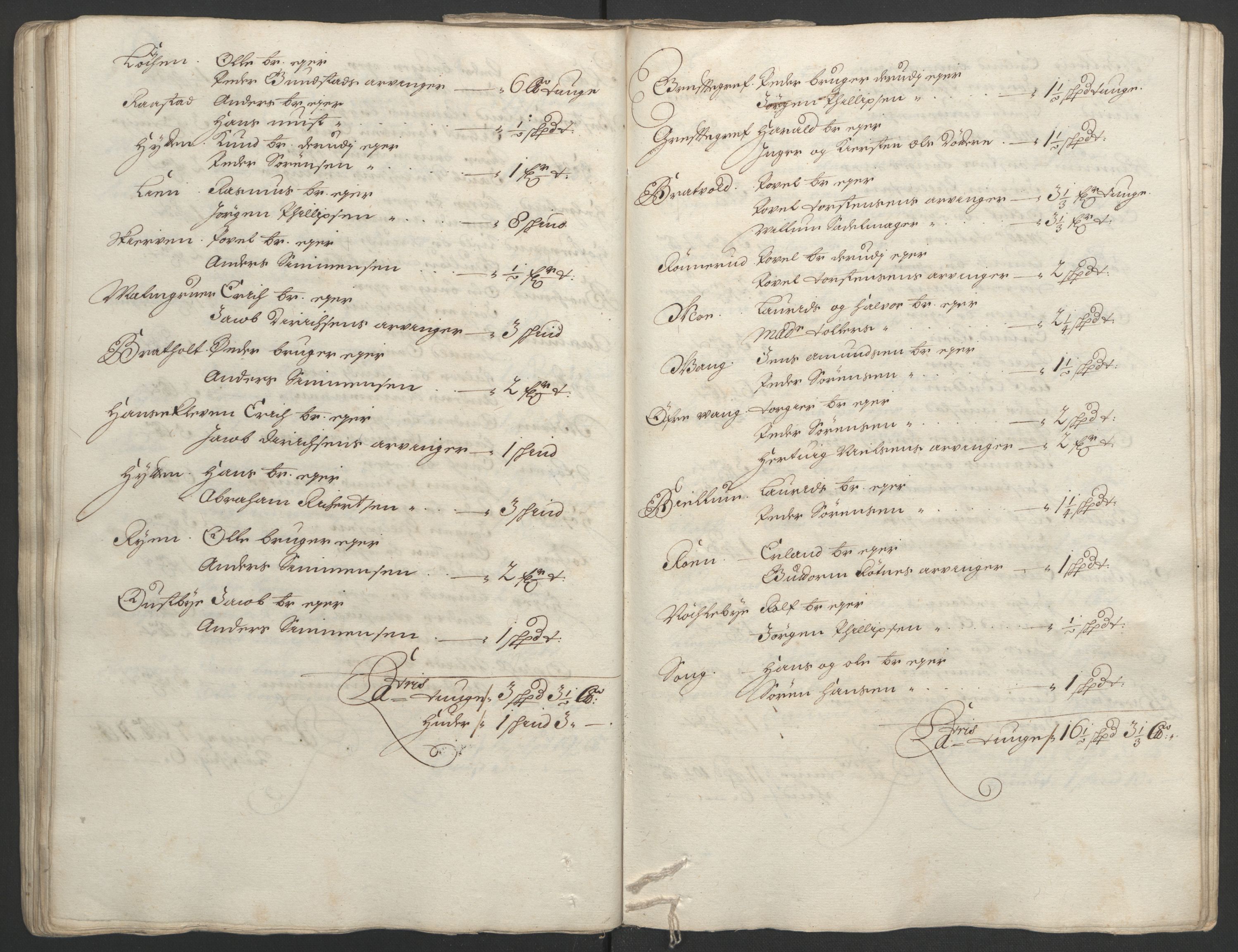 Rentekammeret inntil 1814, Reviderte regnskaper, Fogderegnskap, AV/RA-EA-4092/R18/L1292: Fogderegnskap Hadeland, Toten og Valdres, 1693-1694, p. 316