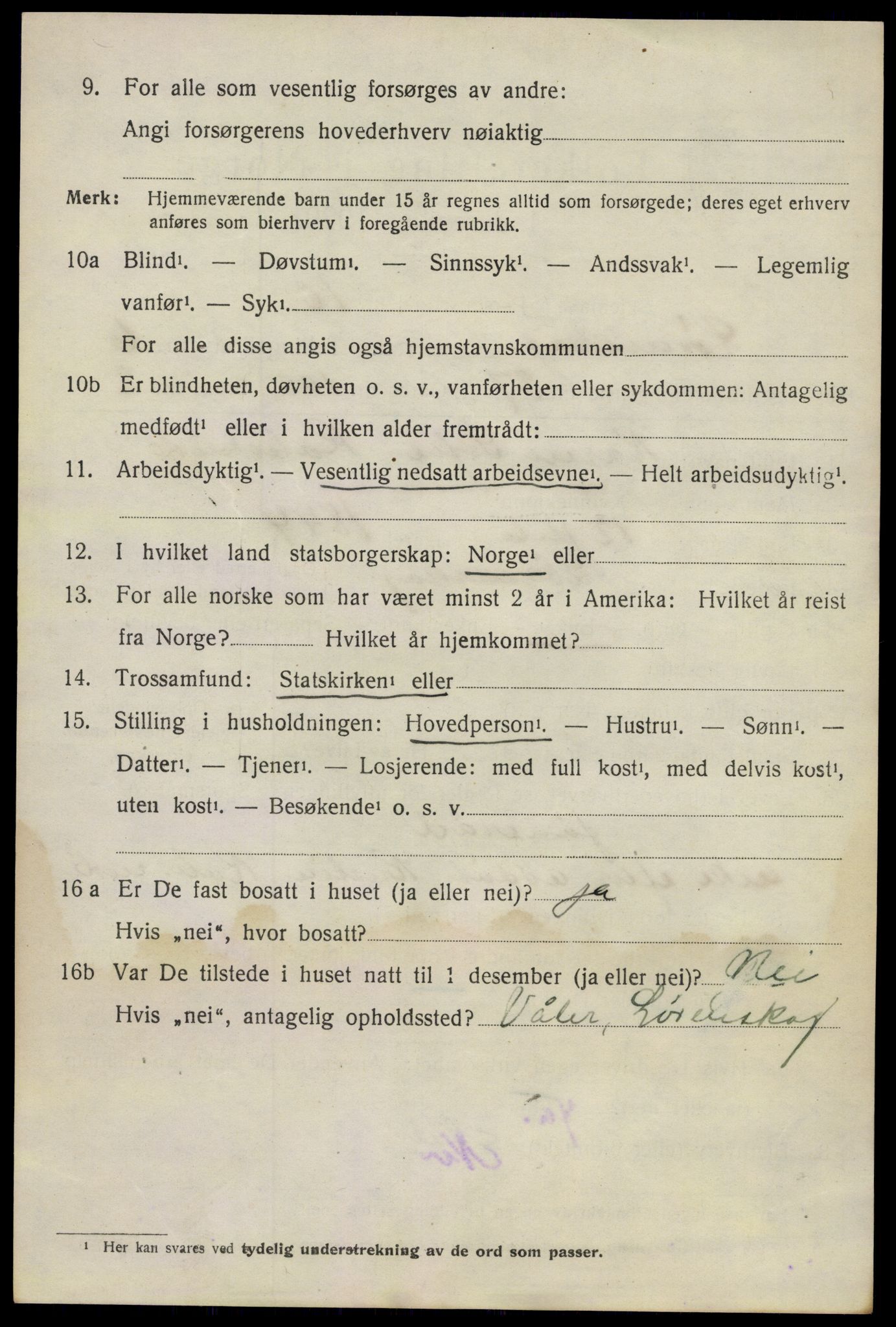 SAO, 1920 census for Lørenskog, 1920, p. 5330