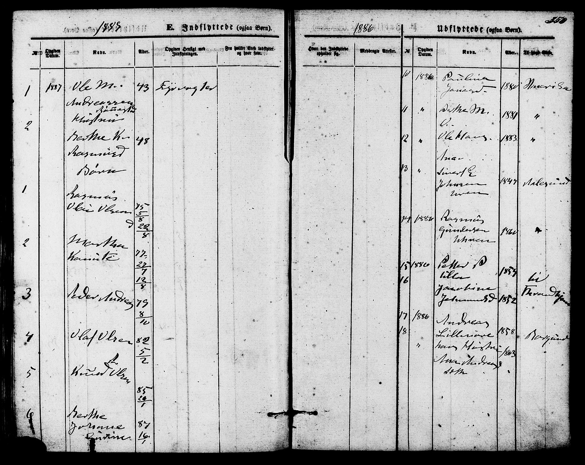 Ministerialprotokoller, klokkerbøker og fødselsregistre - Møre og Romsdal, AV/SAT-A-1454/536/L0500: Parish register (official) no. 536A09, 1876-1889, p. 350