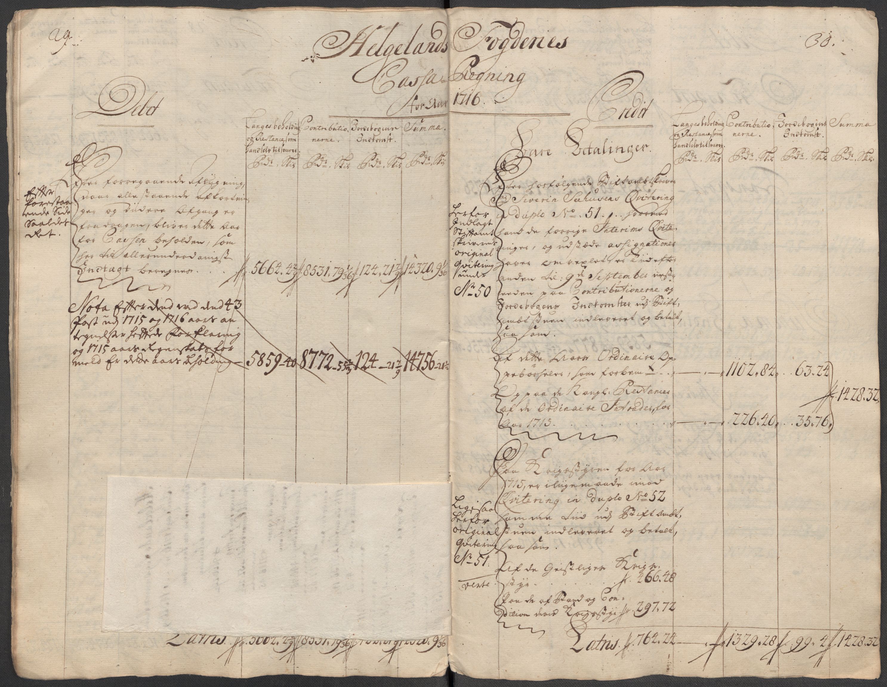 Rentekammeret inntil 1814, Reviderte regnskaper, Fogderegnskap, AV/RA-EA-4092/R65/L4514: Fogderegnskap Helgeland, 1716, p. 21