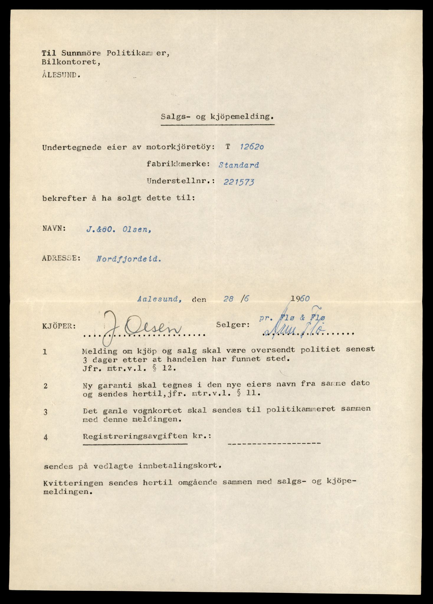 Møre og Romsdal vegkontor - Ålesund trafikkstasjon, AV/SAT-A-4099/F/Fe/L0034: Registreringskort for kjøretøy T 12500 - T 12652, 1927-1998, p. 2364