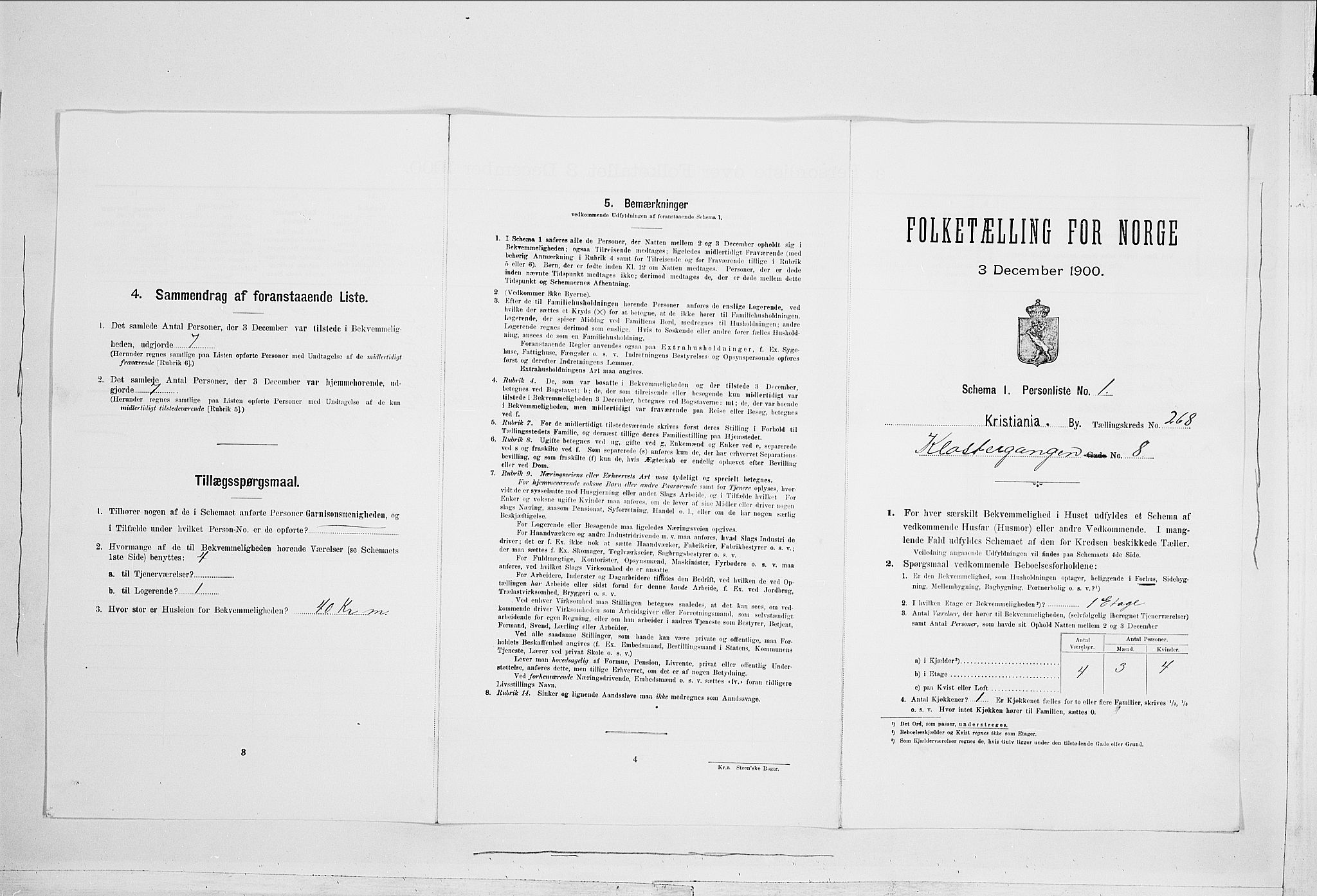 SAO, 1900 census for Kristiania, 1900, p. 48359