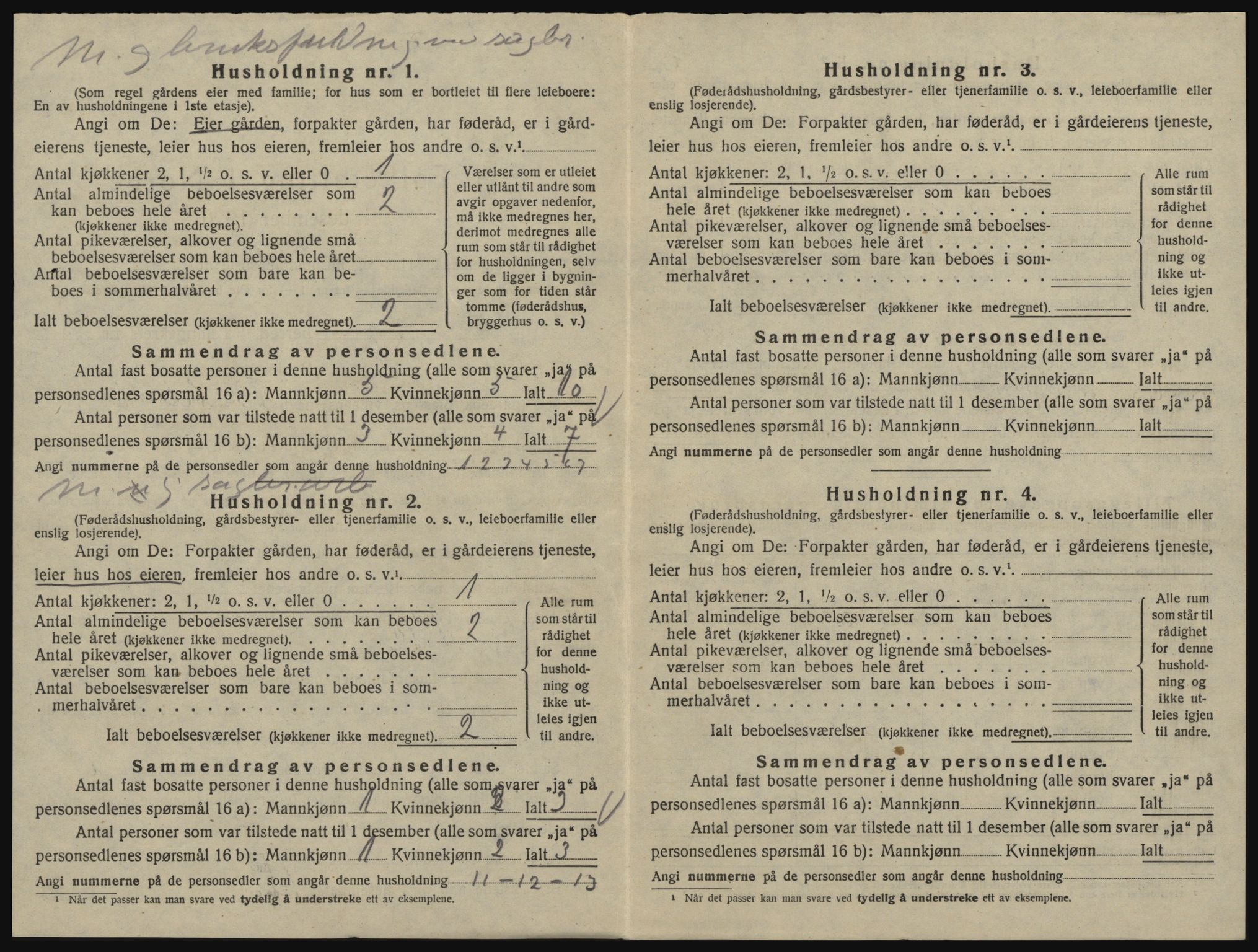 SAO, 1920 census for Glemmen, 1920, p. 304