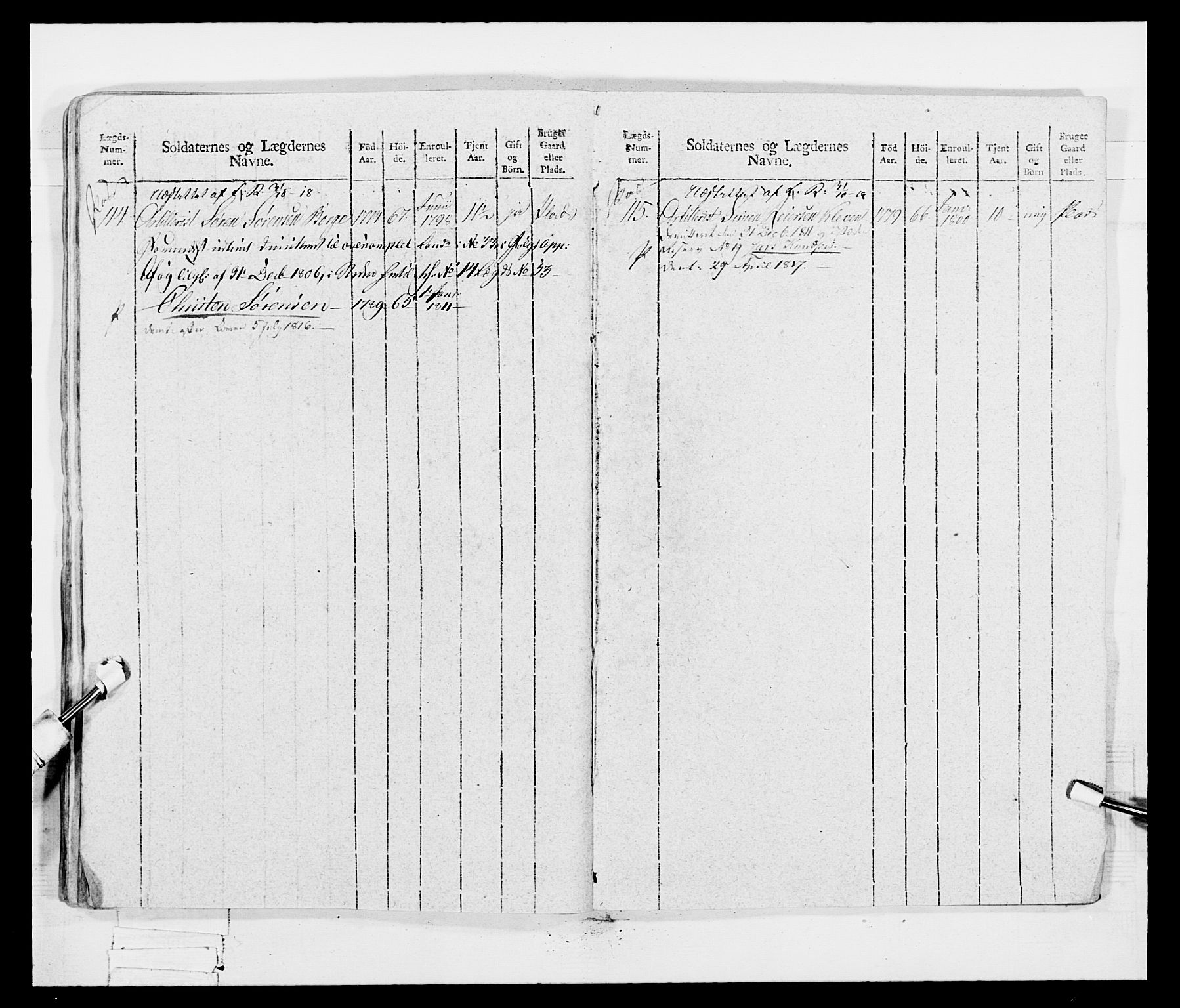 Generalitets- og kommissariatskollegiet, Det kongelige norske kommissariatskollegium, AV/RA-EA-5420/E/Eh/L0047: 2. Akershusiske nasjonale infanteriregiment, 1791-1810, p. 494