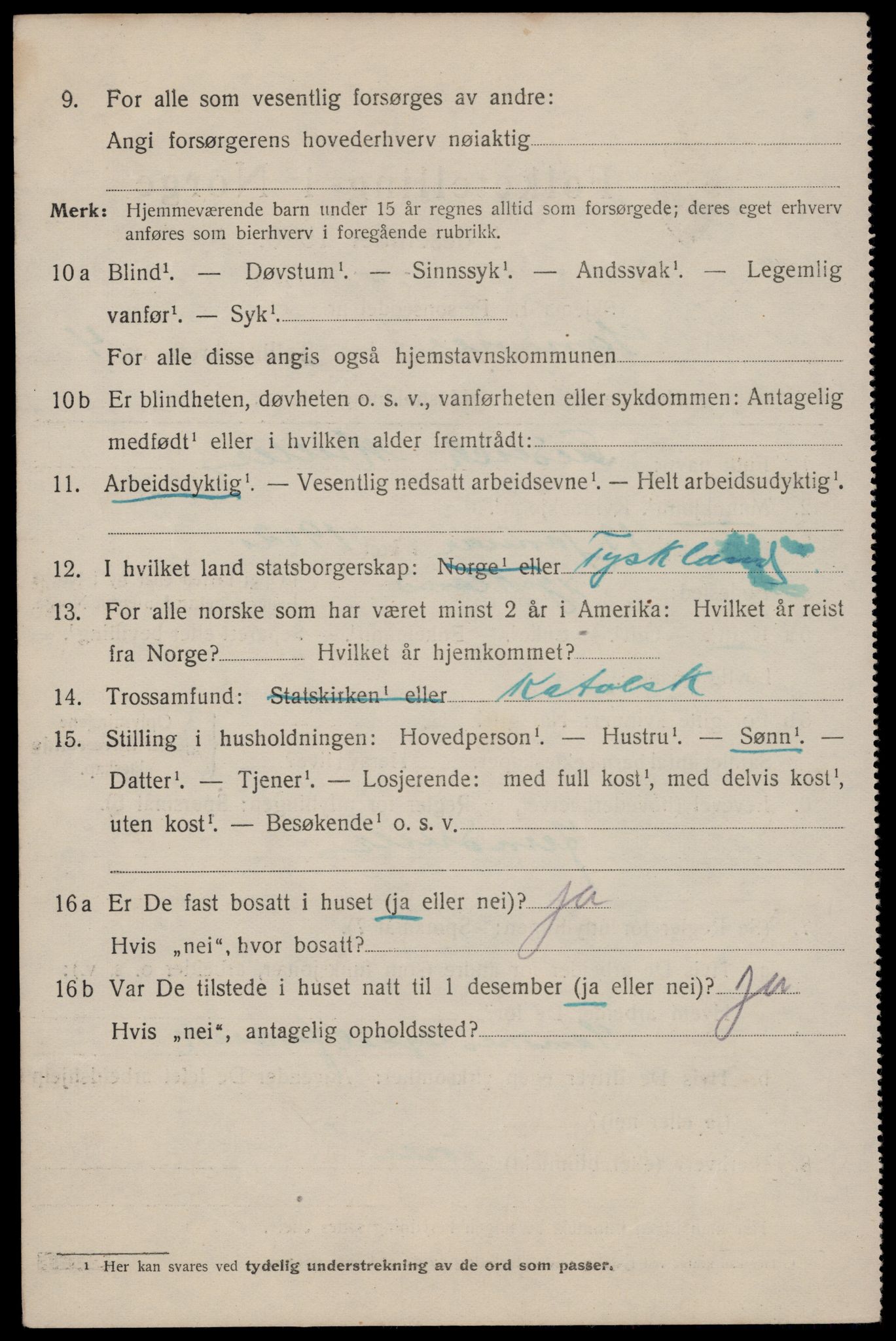 SAST, 1920 census for Sandnes, 1920, p. 4623