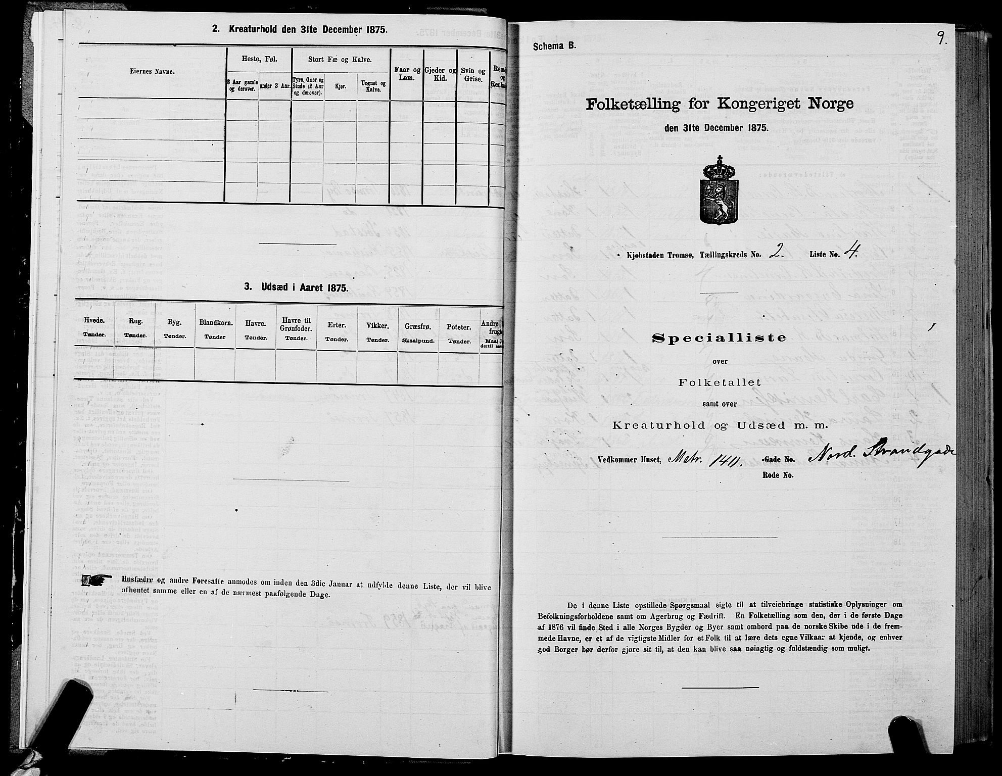 SATØ, 1875 census for 1902P Tromsø, 1875, p. 2009