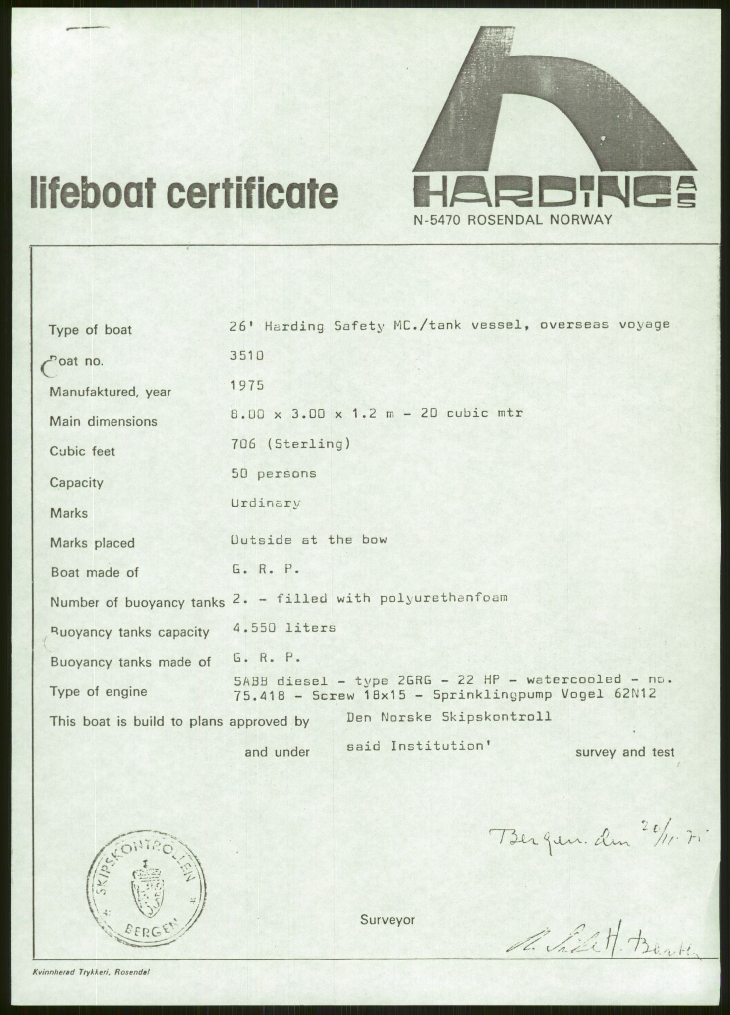 Justisdepartementet, Granskningskommisjonen ved Alexander Kielland-ulykken 27.3.1980, RA/S-1165/D/L0006: A Alexander L. Kielland (Doku.liste + A3-A6, A11-A13, A18-A20-A21, A23, A31 av 31)/Dykkerjournaler, 1980-1981, p. 261