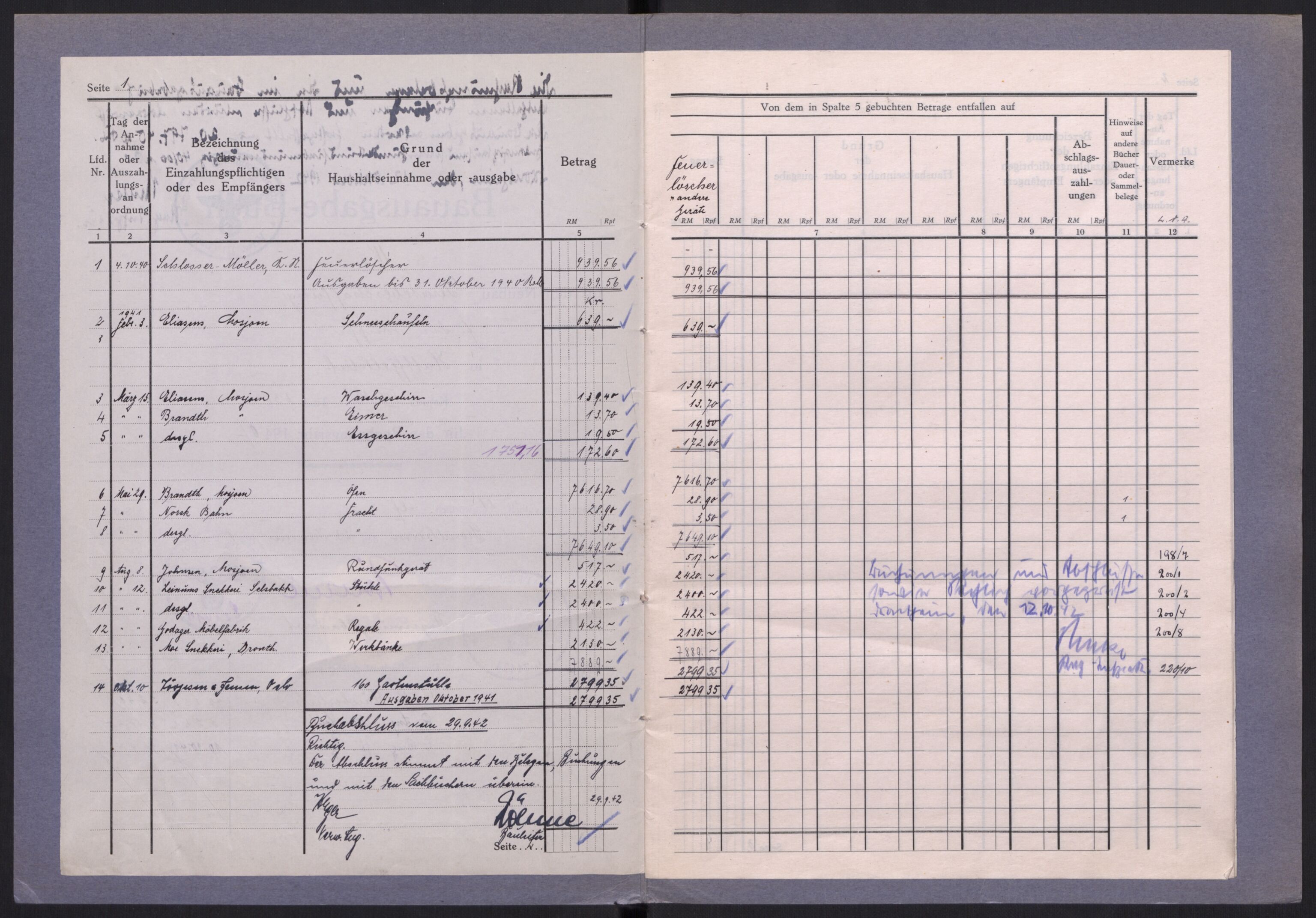 Tyske arkiver, Organisation Todt (OT), Einsatzgruppe Wiking, AV/RA-RAFA-2188/2/E/Ea/L0005: Byggeprosjekt i Hattfjelldal, 1940-1942, p. 200