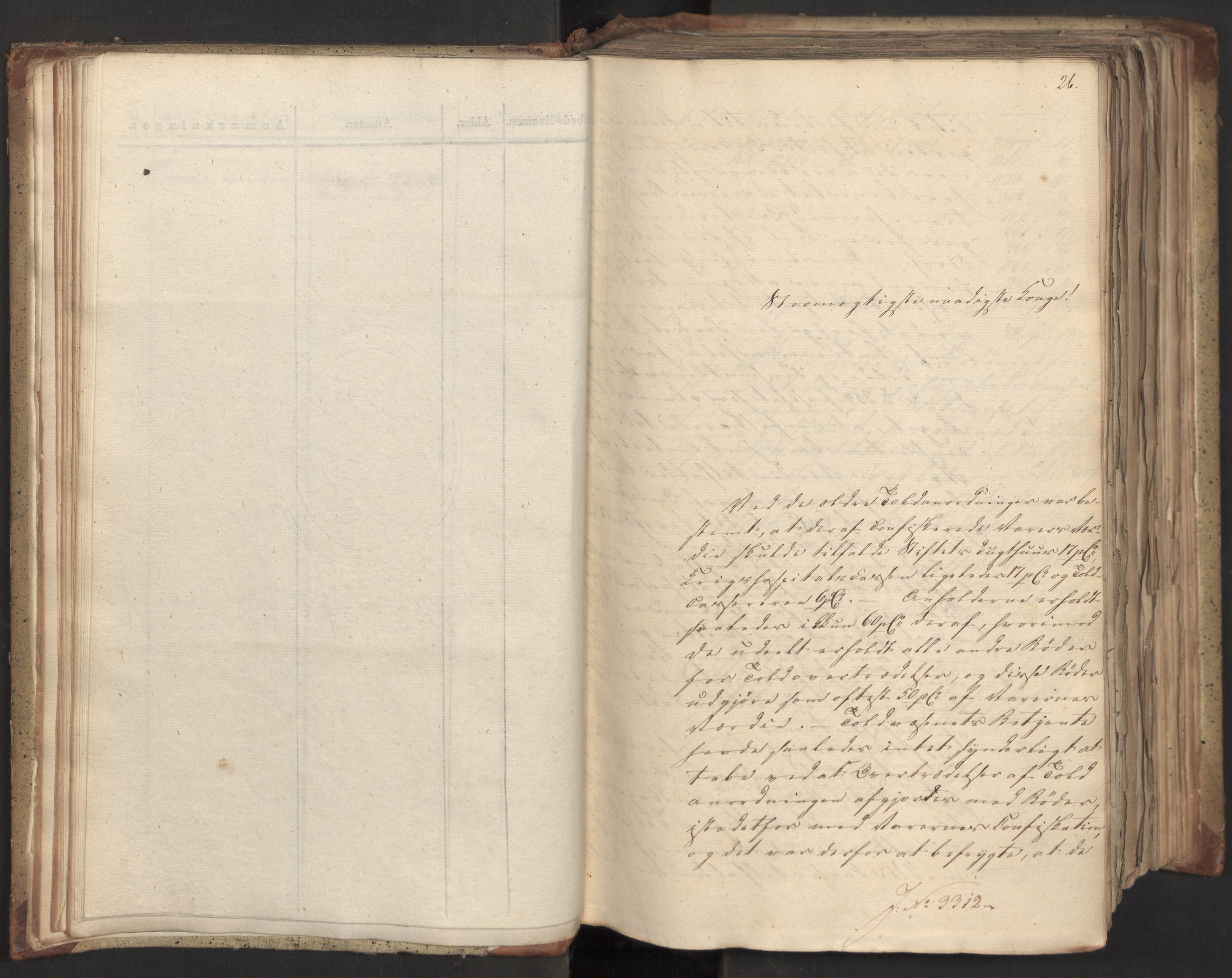 Statsrådsavdelingen i Stockholm, AV/RA-S-1003/D/Da/L0046: Regjeringsinnstillinger nr. 3308-3500, 1826, p. 23