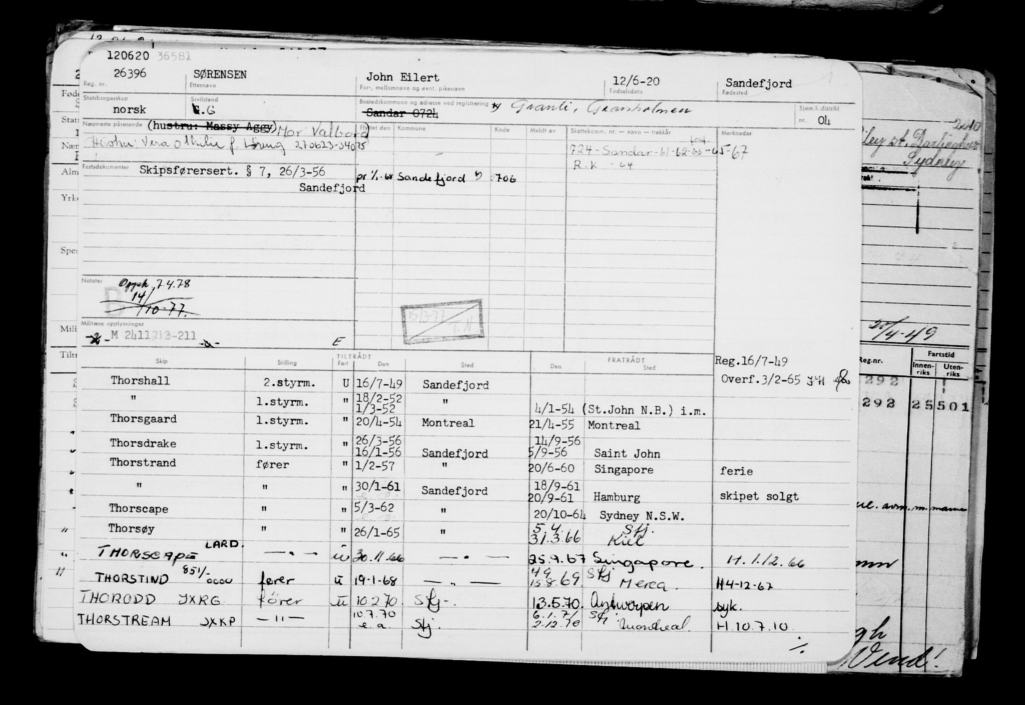 Direktoratet for sjømenn, AV/RA-S-3545/G/Gb/L0182: Hovedkort, 1920, p. 121