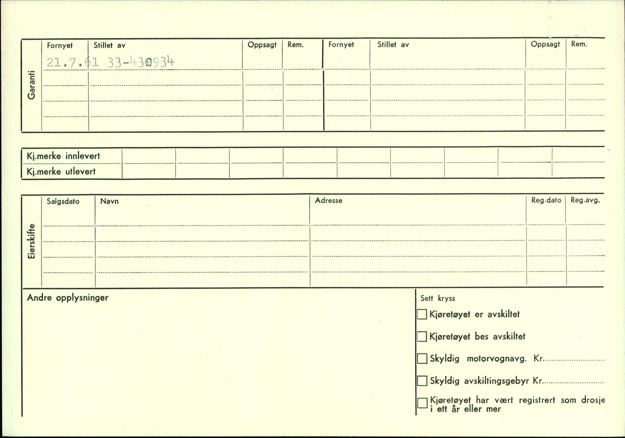 Statens vegvesen, Sogn og Fjordane vegkontor, AV/SAB-A-5301/4/F/L0004: Registerkort utmeldte Fjordane S2500-2700, S7200-7899, 1930-1961, p. 102
