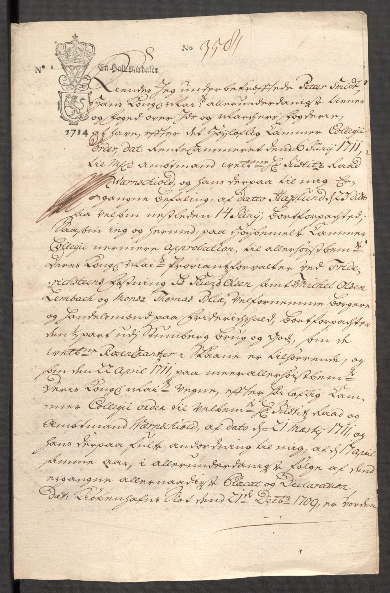 Rentekammeret inntil 1814, Reviderte regnskaper, Fogderegnskap, AV/RA-EA-4092/R01/L0022: Fogderegnskap Idd og Marker, 1713-1714, p. 393