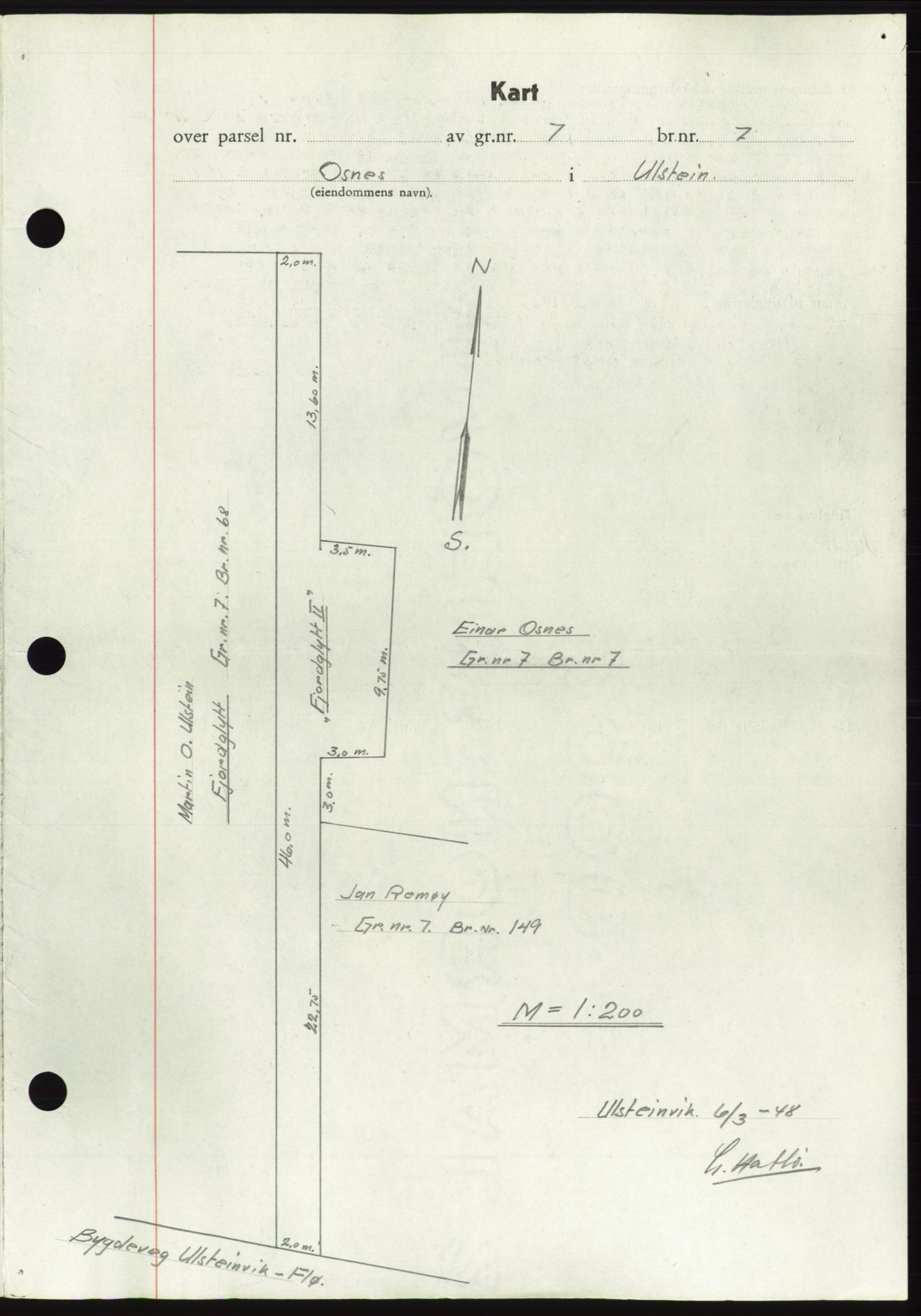 Søre Sunnmøre sorenskriveri, AV/SAT-A-4122/1/2/2C/L0082: Mortgage book no. 8A, 1948-1948, Diary no: : 359/1948