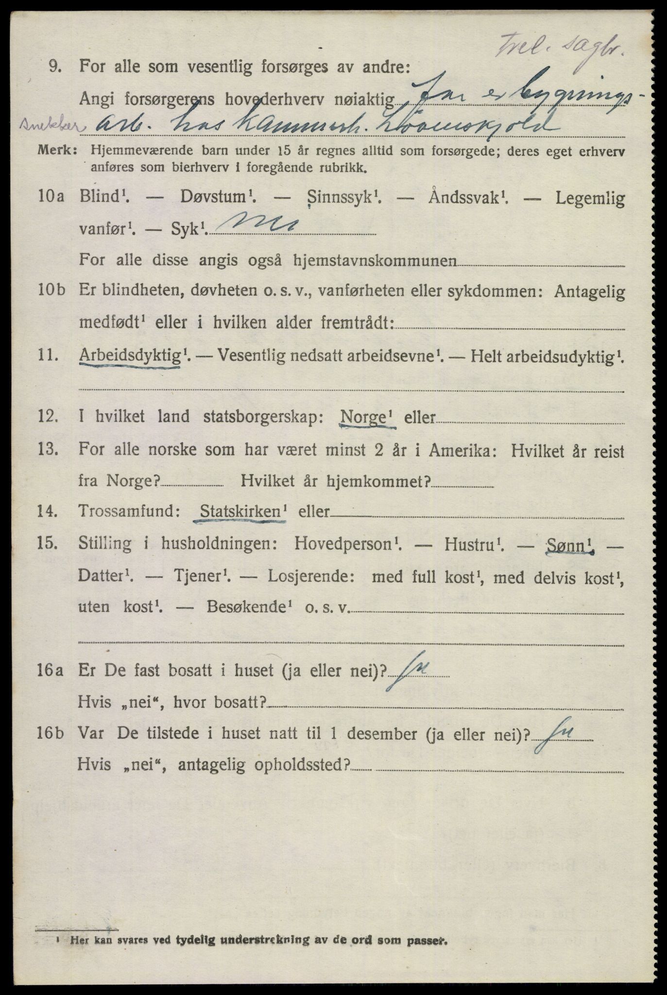 SAKO, 1920 census for Gjerpen, 1920, p. 5607