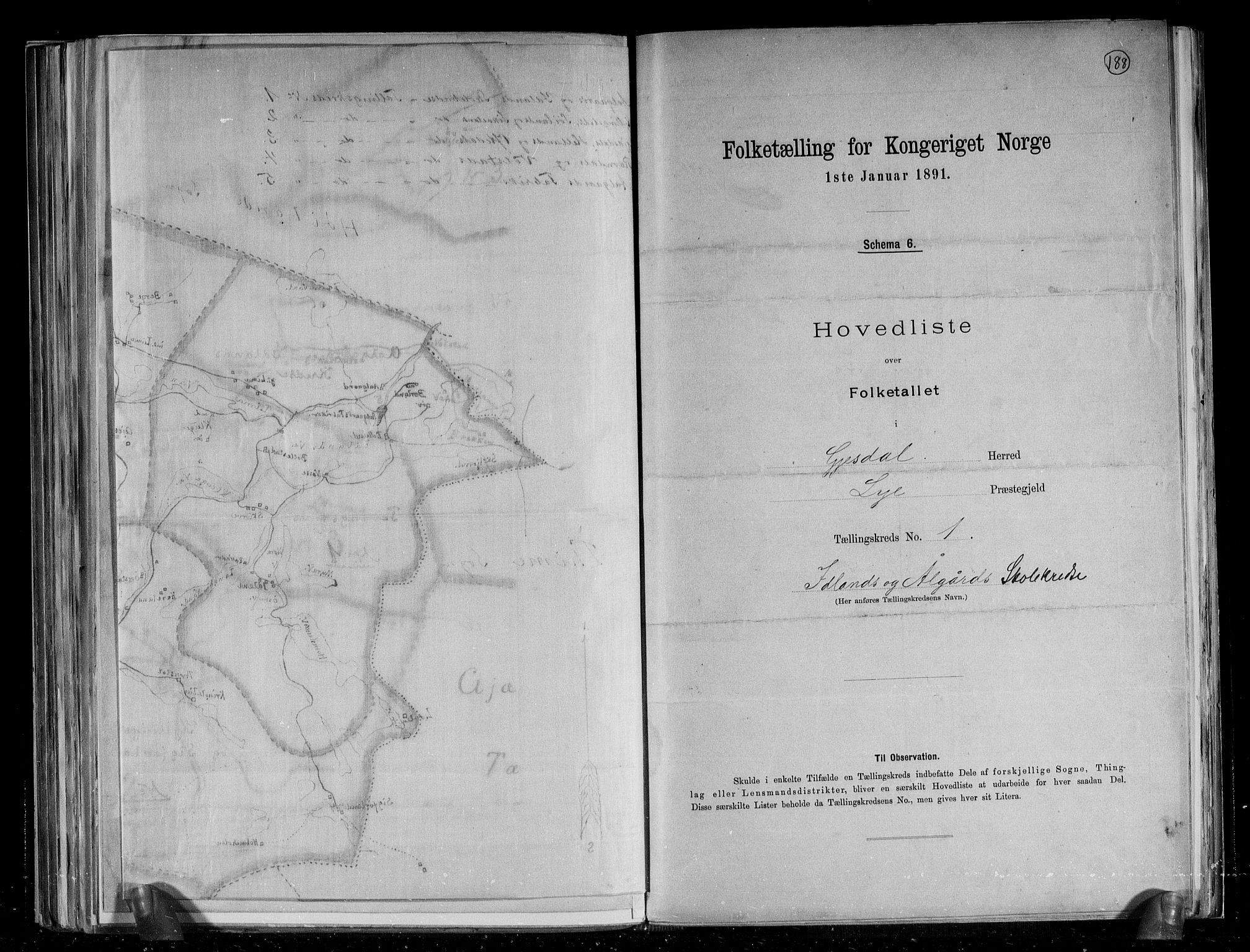 RA, 1891 census for 1122 Gjesdal, 1891, p. 7