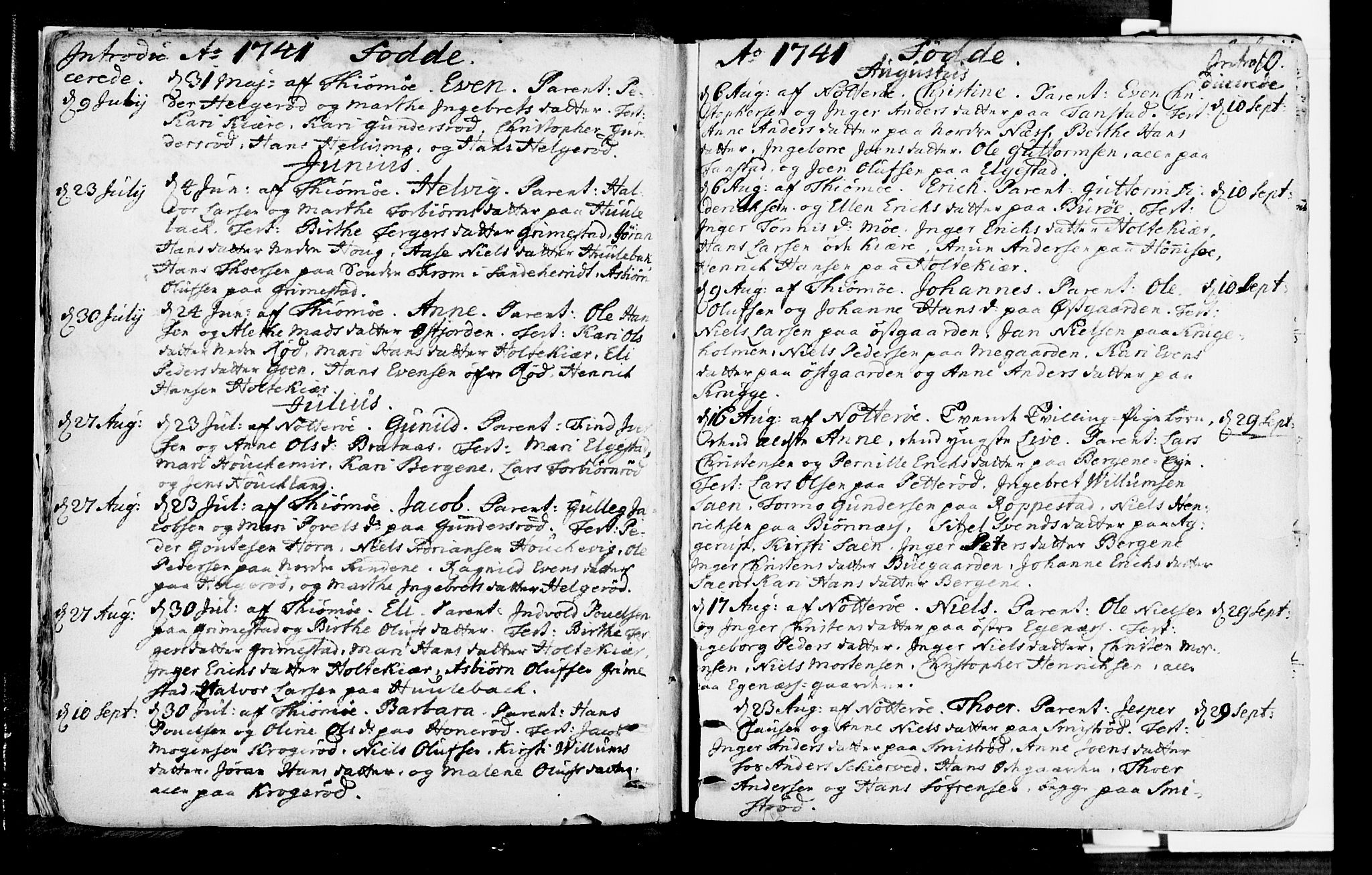 Nøtterøy kirkebøker, AV/SAKO-A-354/F/Fa/L0002: Parish register (official) no. I 2, 1738-1790, p. 10