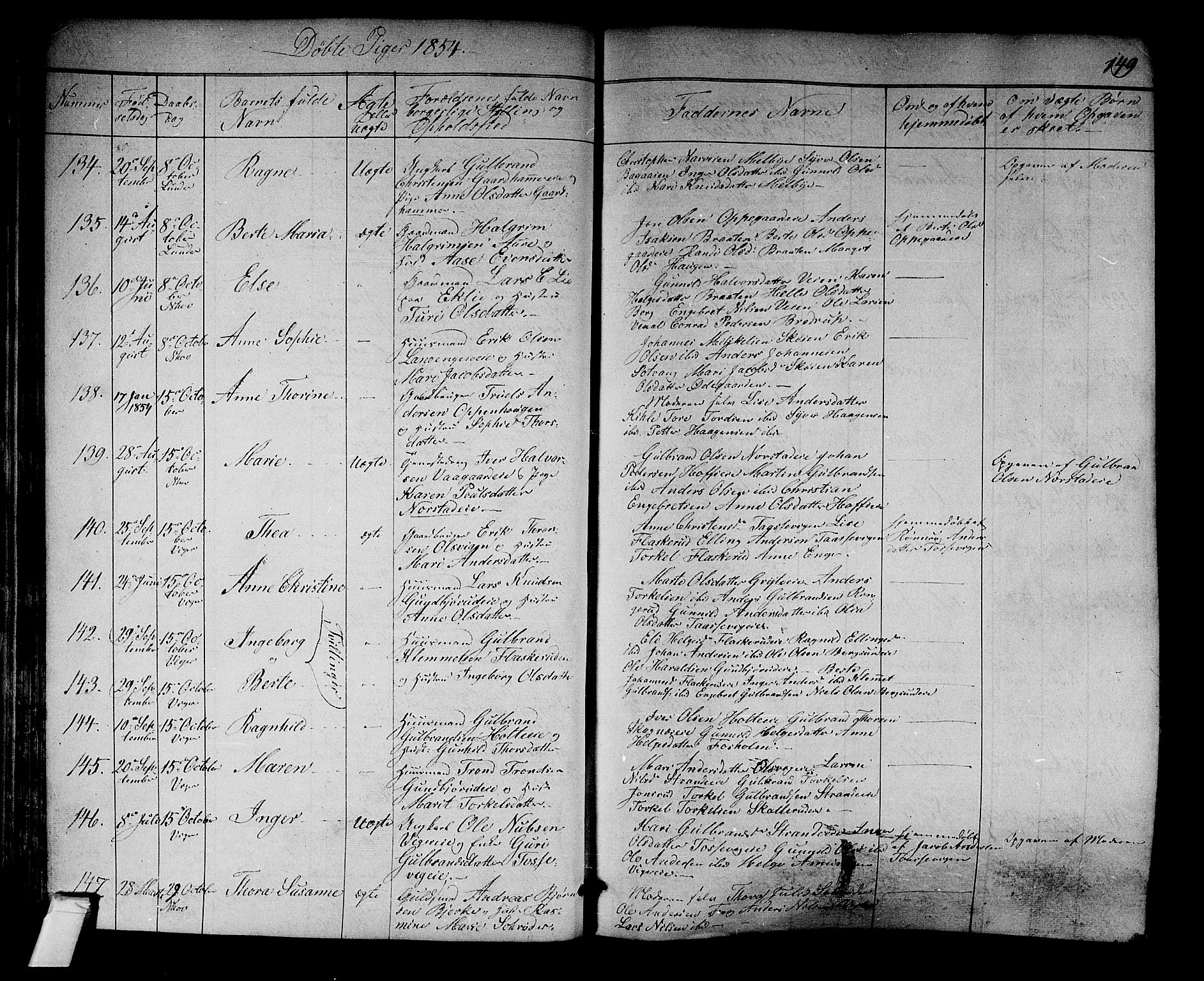 Norderhov kirkebøker, SAKO/A-237/F/Fa/L0011: Parish register (official) no. 11, 1847-1856, p. 149