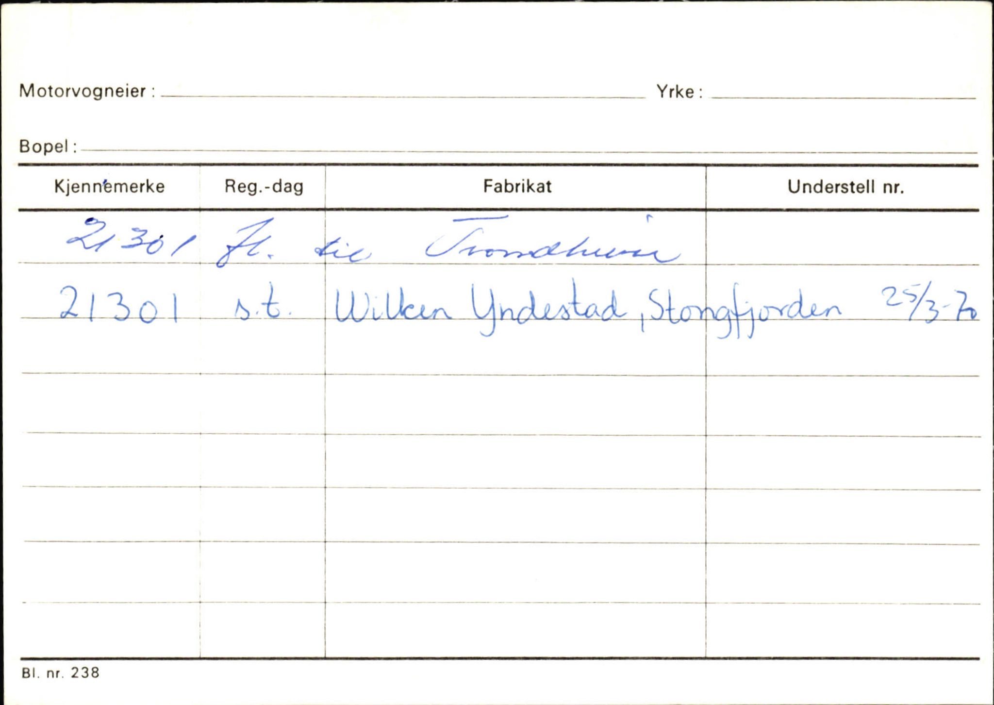 Statens vegvesen, Sogn og Fjordane vegkontor, AV/SAB-A-5301/4/F/L0124: Eigarregister Sogndal A-U, 1945-1975, p. 434