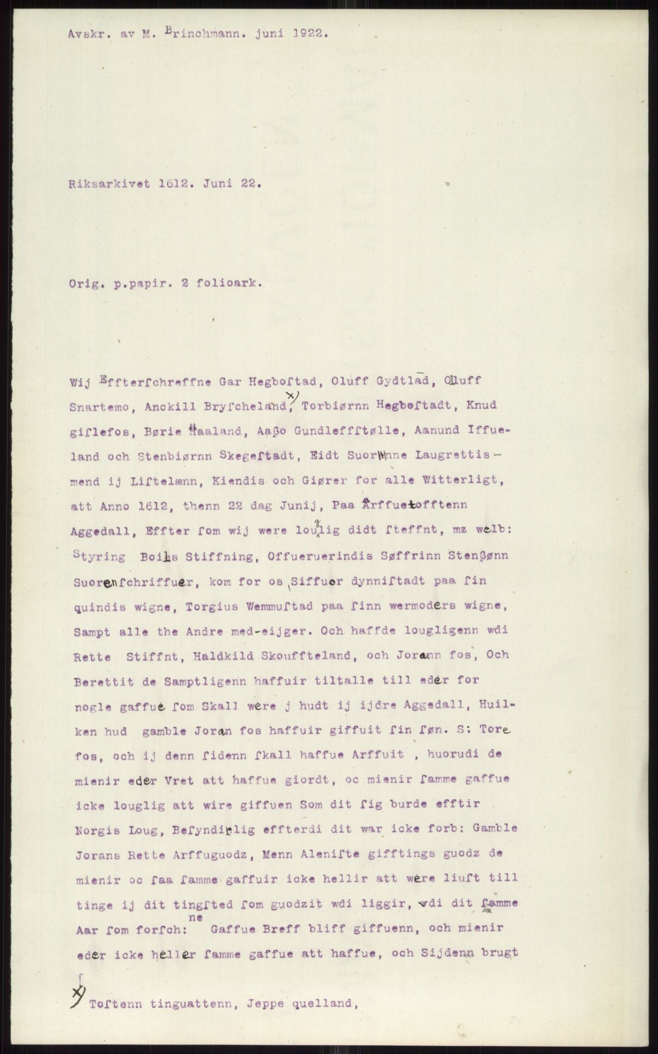 Samlinger til kildeutgivelse, Diplomavskriftsamlingen, AV/RA-EA-4053/H/Ha, p. 3002